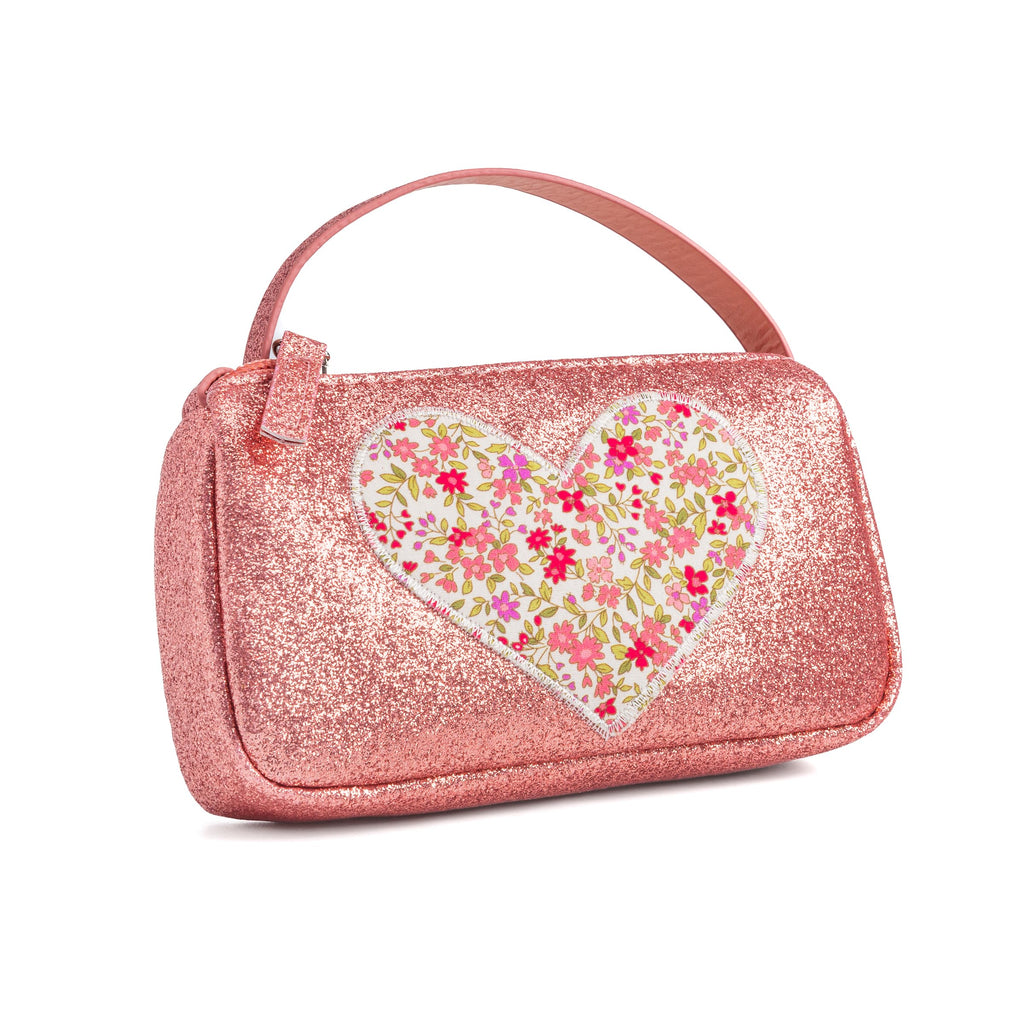 Sparkly Glitter Heart Purse for Girls Ages 3–8 – Cute Crossbody Gift
