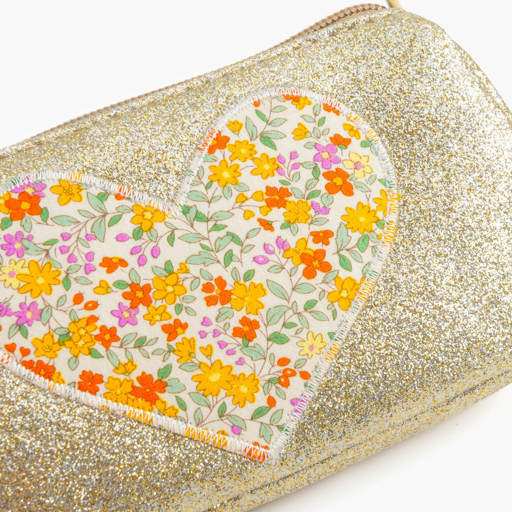 Sparkly Glitter Heart Purse for Girls Ages 3–8 – Cute Crossbody Gift
