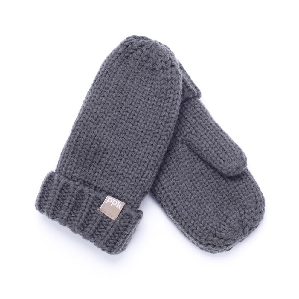 Kids Knitted Mittens with Fleece-Lined Interior - Cold Weather Basics - Boys 1-12 Y