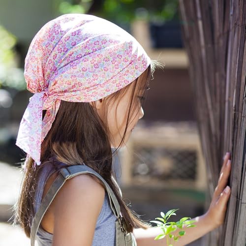 Peppercorn Kids Girls Pre-tied Summer Bandana Scarf - Kids Age 3-8 Y- Strawberry Print