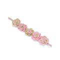 Peppercorn Kids Girls Flower Crown Headband (Age 3-8 Years) - Unique Design, Artisan Knit Hairband for Toddlers and Young Girls