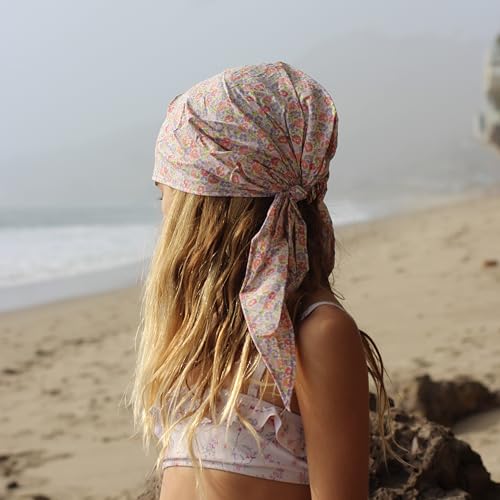 Peppercorn Kids Girls Pre-tied Hair Bandana Scarf - Kids Age 3-8 Y- Vintage Floral