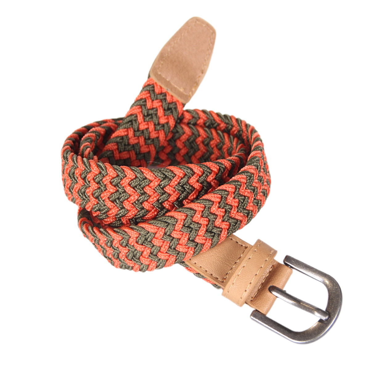 Boys Stretchy Leather Belt - Children's Age 4-14 Y