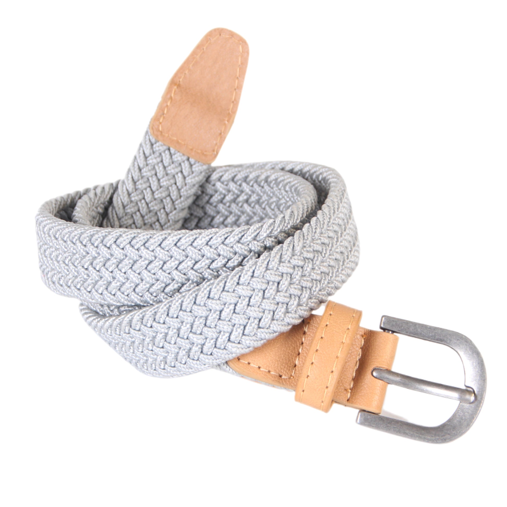 Boys Stretchy Leather Belt - Children's Age 4-14 Y