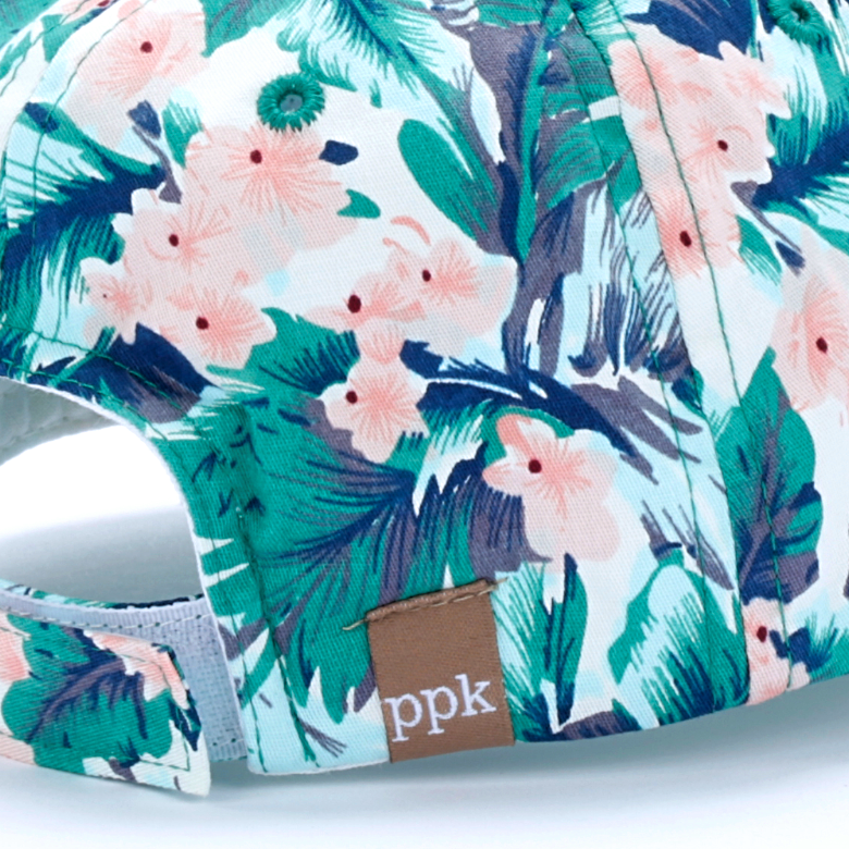 Kids Tropical Print Baseball Cap (Age 2-4/5Y) for Toddlers and Little Children- Unisex , Natural Cotton
