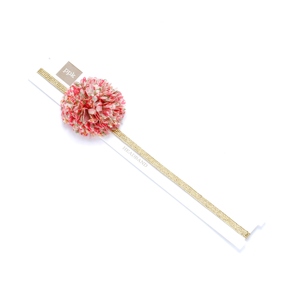 Floral Gold Headband for Girls 3-10
