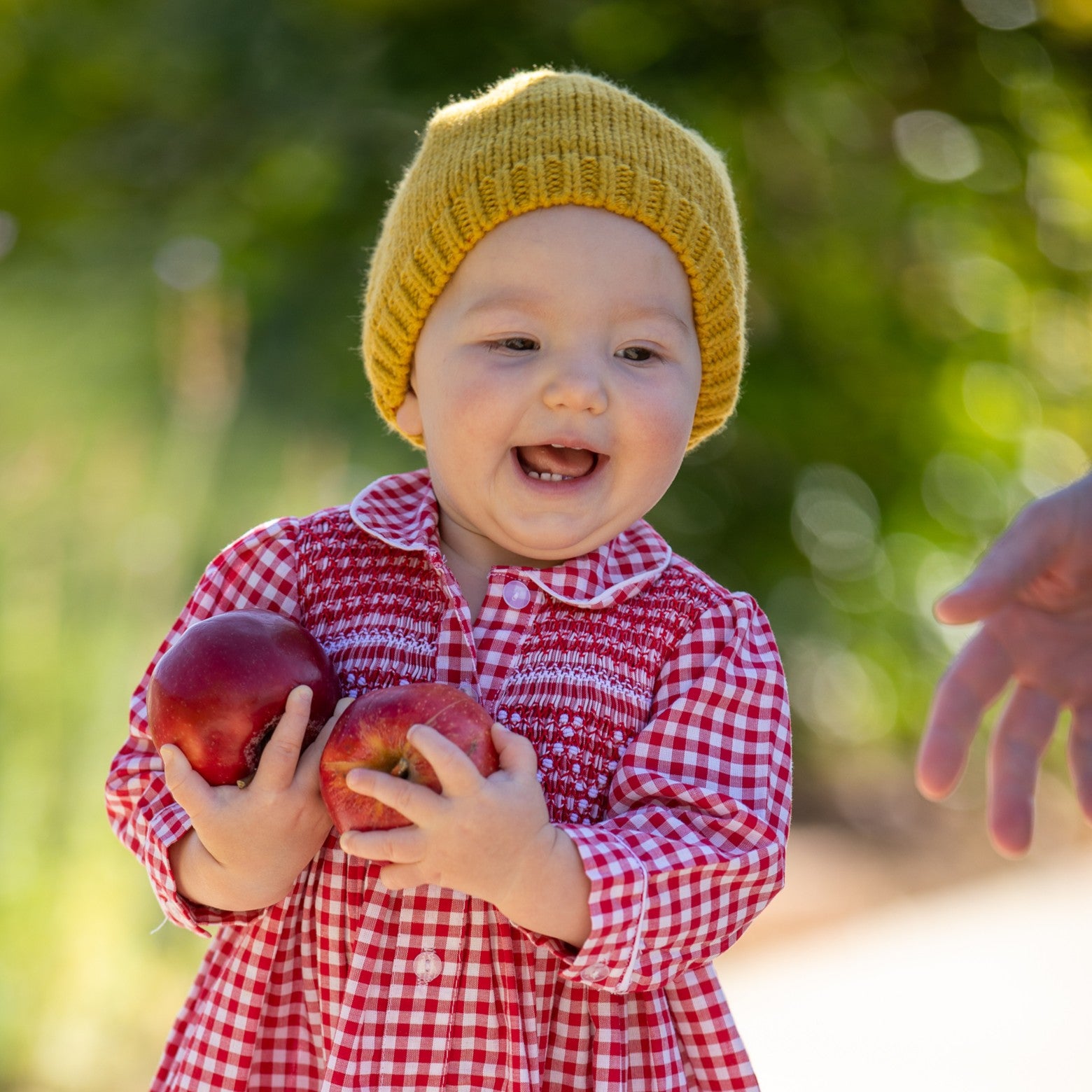 Apple‑Shaped Baby Toddler Knit Beanie – Soft Fleece‑Lined Fall Winter Hat, Green 6-24 Months