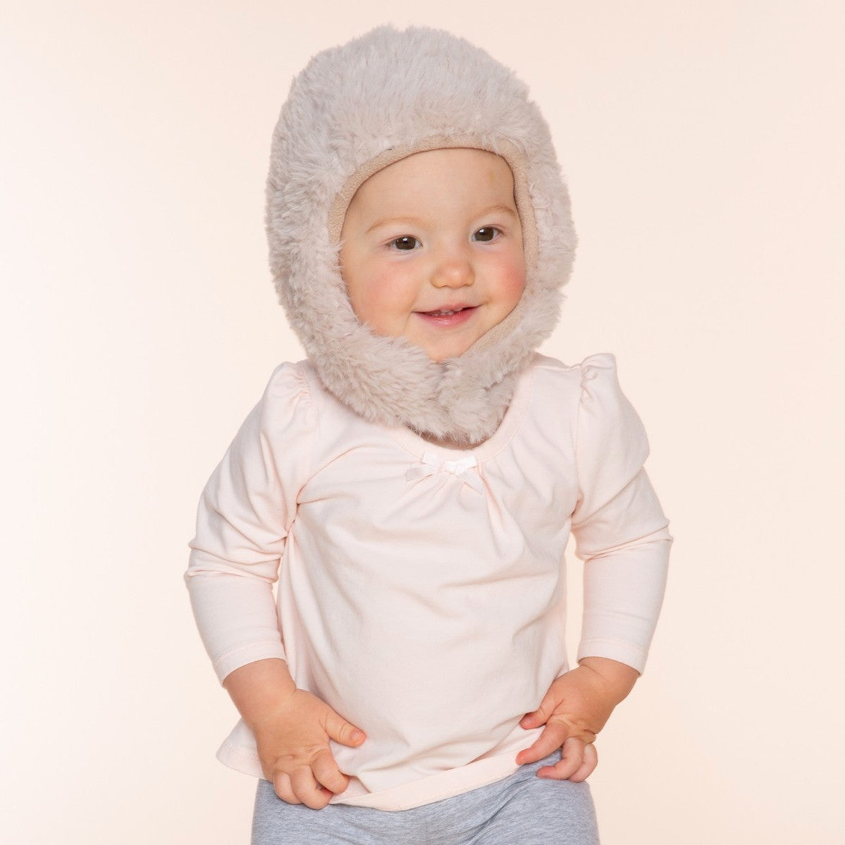 Baby Toddler Winter Hat – Soft Fleece‑Lined Knit Snow-ball Beanie for Kids 1–4