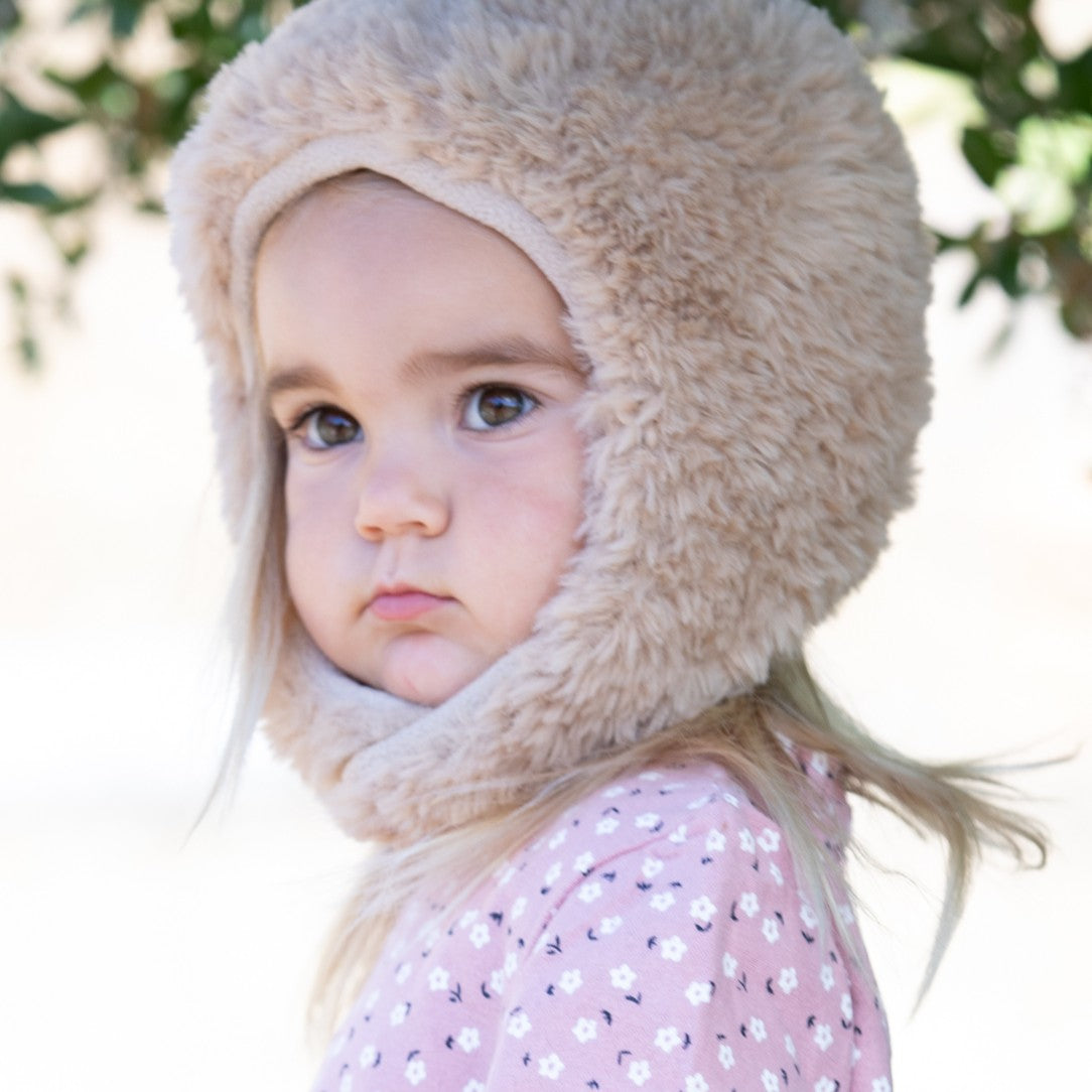Baby Toddler Winter Hat – Soft Fleece‑Lined Knit Snow-ball Beanie for Kids 1–4