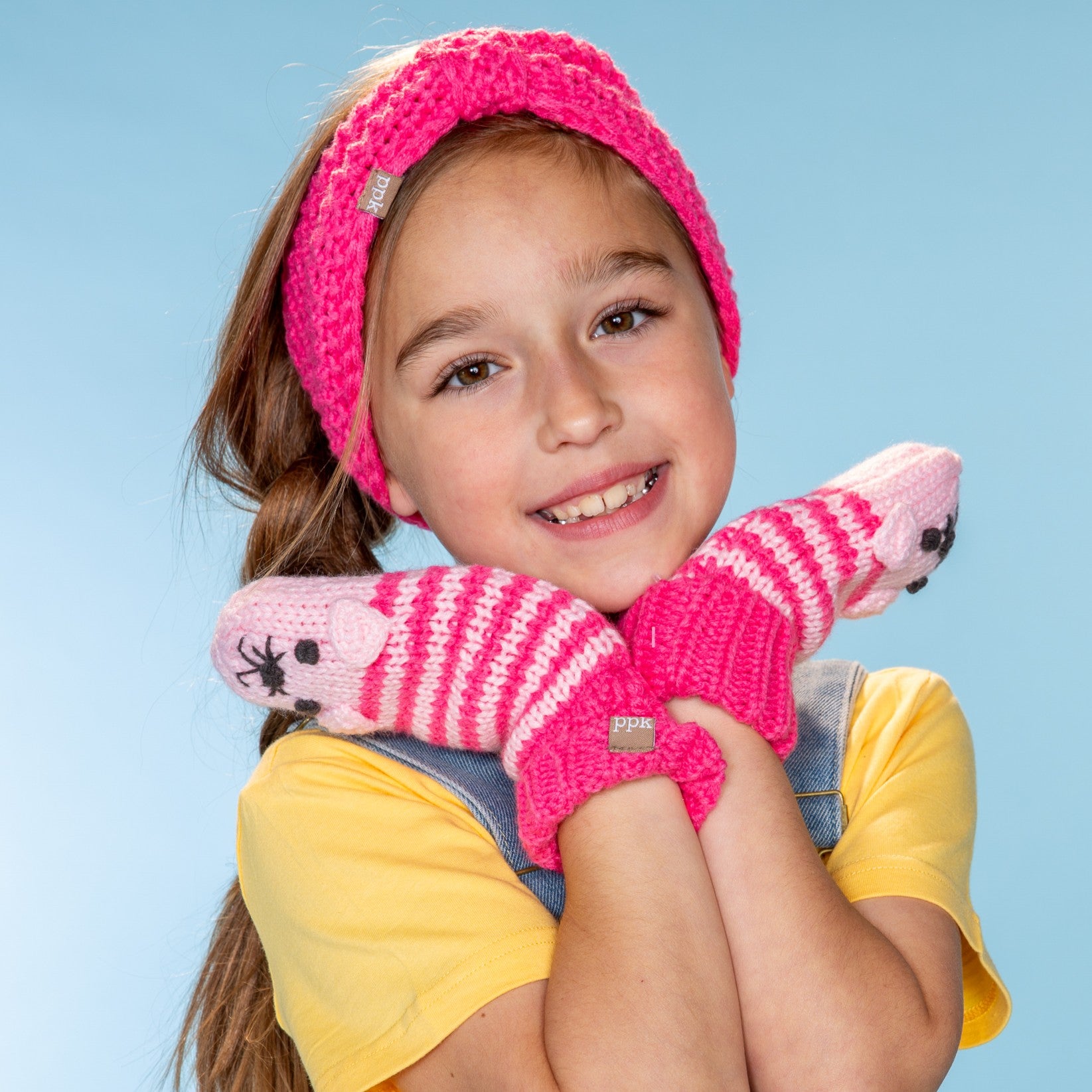 Girls Fleece‑Lined Ear Warmer Headband – Soft Winter Kids Headwrap 3–8