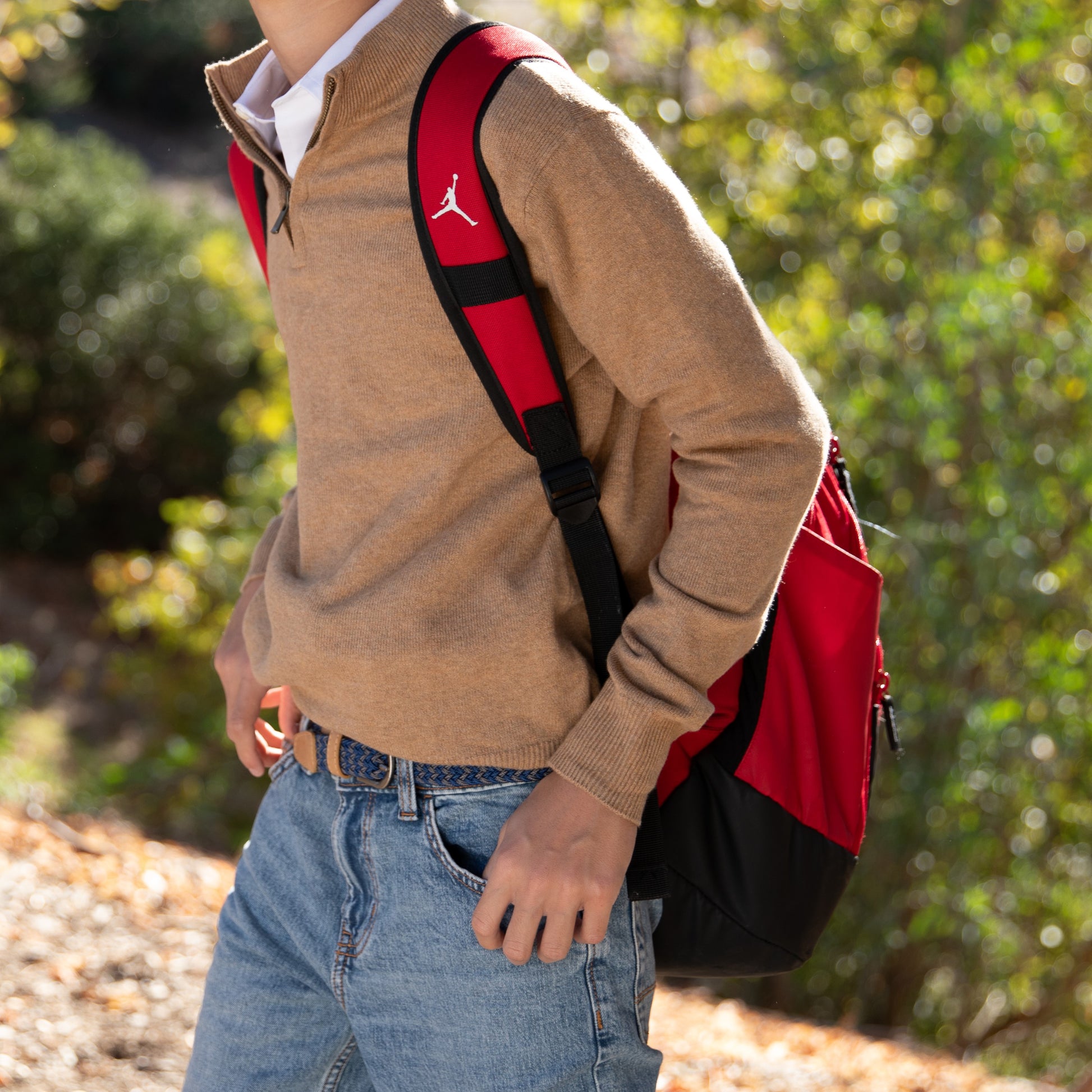 Boys Stretchy Cord Braided Leather Belt - Children's Age (4-7 Y) (8-14Y)