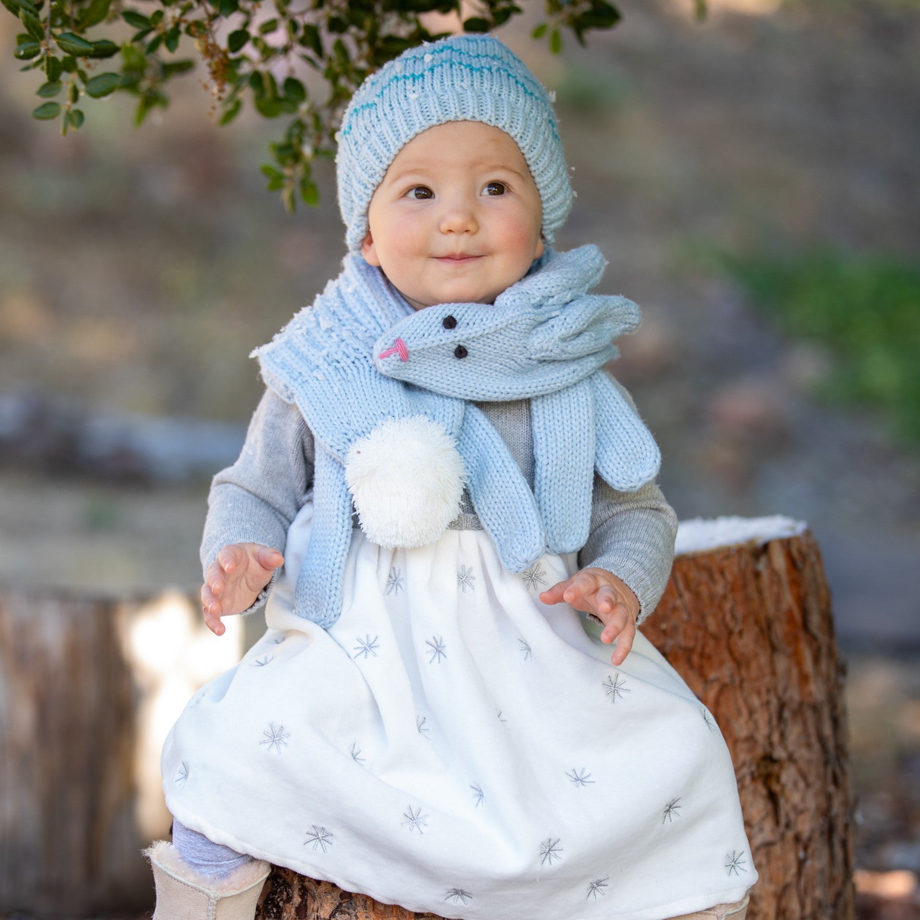 Girls Bunny Rabbit Neck Scarf- (Children Age 4/5-12Yr) Premium Quality, Novelty Design