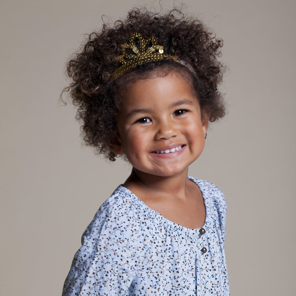 Little Girls Sparkly Princess Tiara Headband- Age 3-12