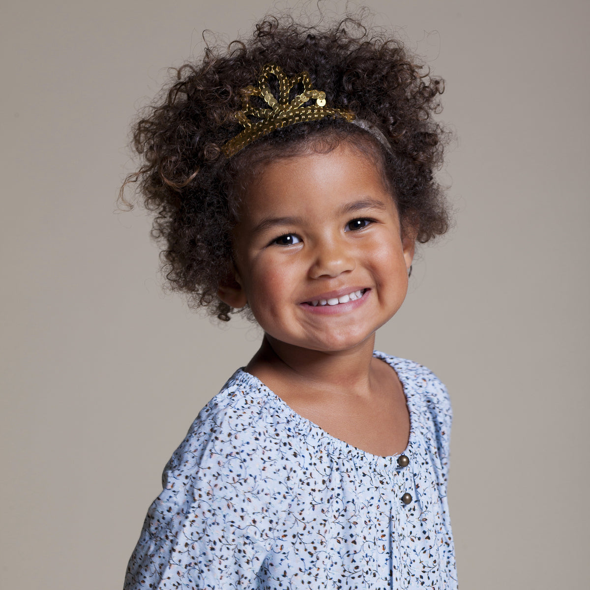 Little Girls Sparkly Princess Tiara Headband- Age 3-12