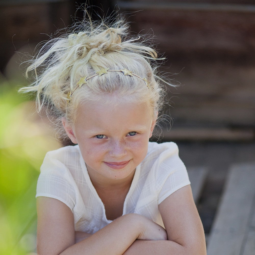Glitter Star Headband for Girls All Ages