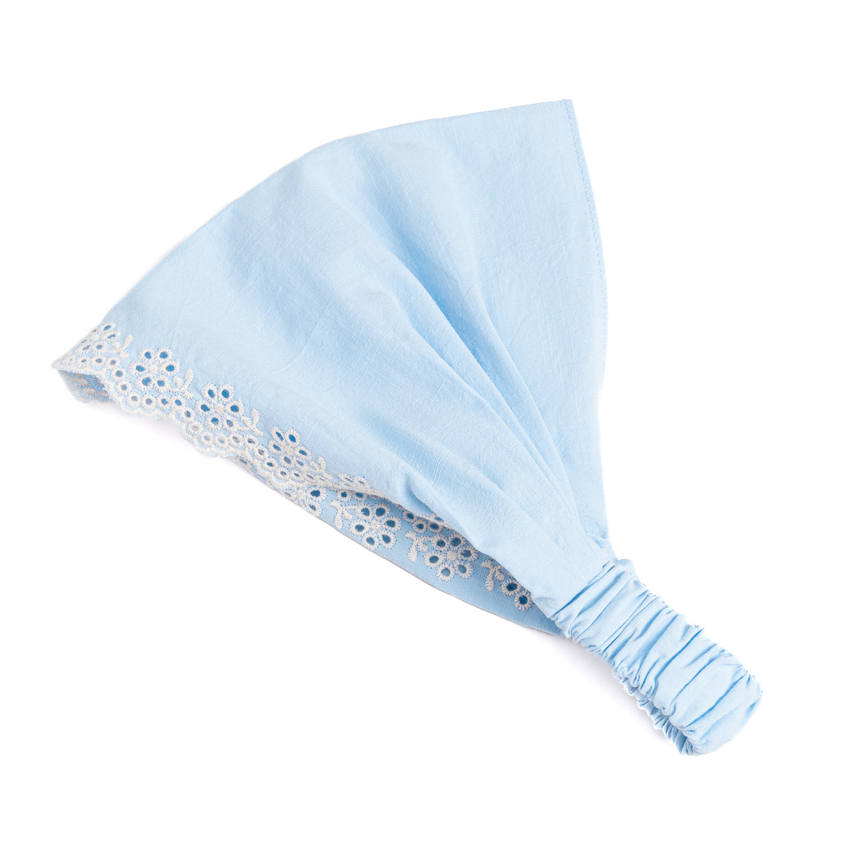 Peppercorn Kids Eyelet Needlework Embroidered Bandana Headband – For Girls Ages 5–12 Years