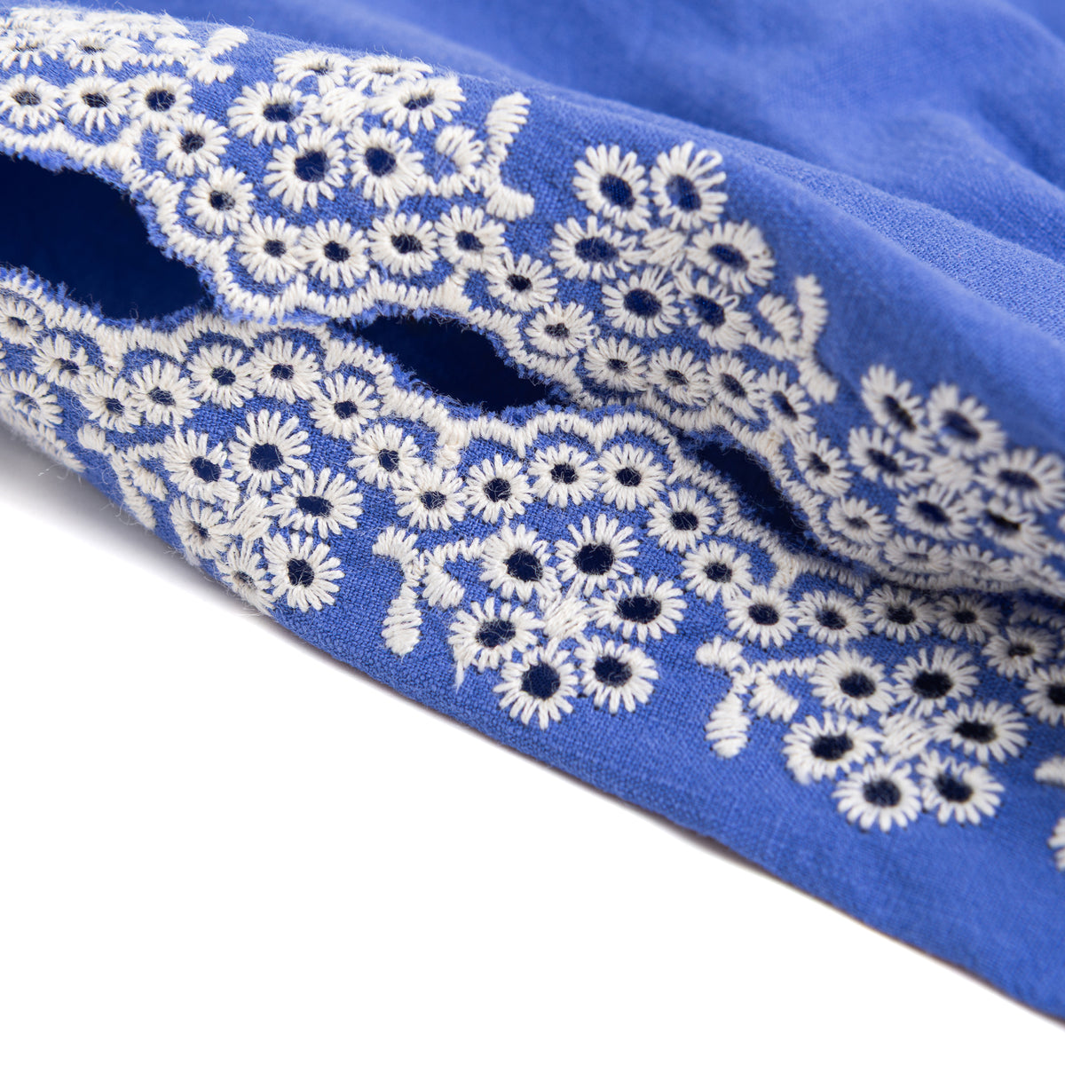 Peppercorn Kids Eyelet Needlework Embroidered Bandana Headband – For Girls Ages 5–12 Years
