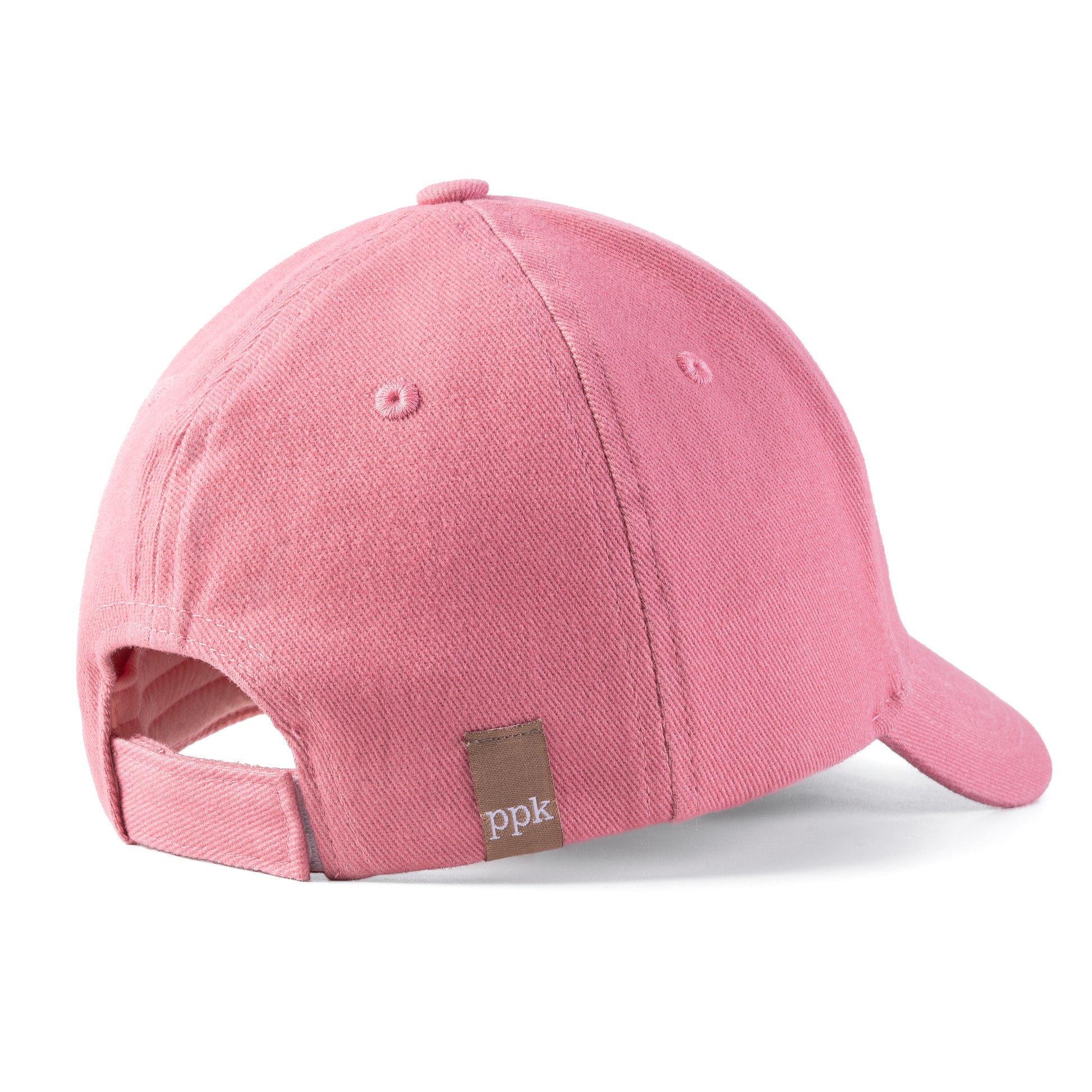 Kids Cotton Baseball Cap – Embroidered Goose Patch, Adjustable Fit Ages 3-12, Vintage Mauve
