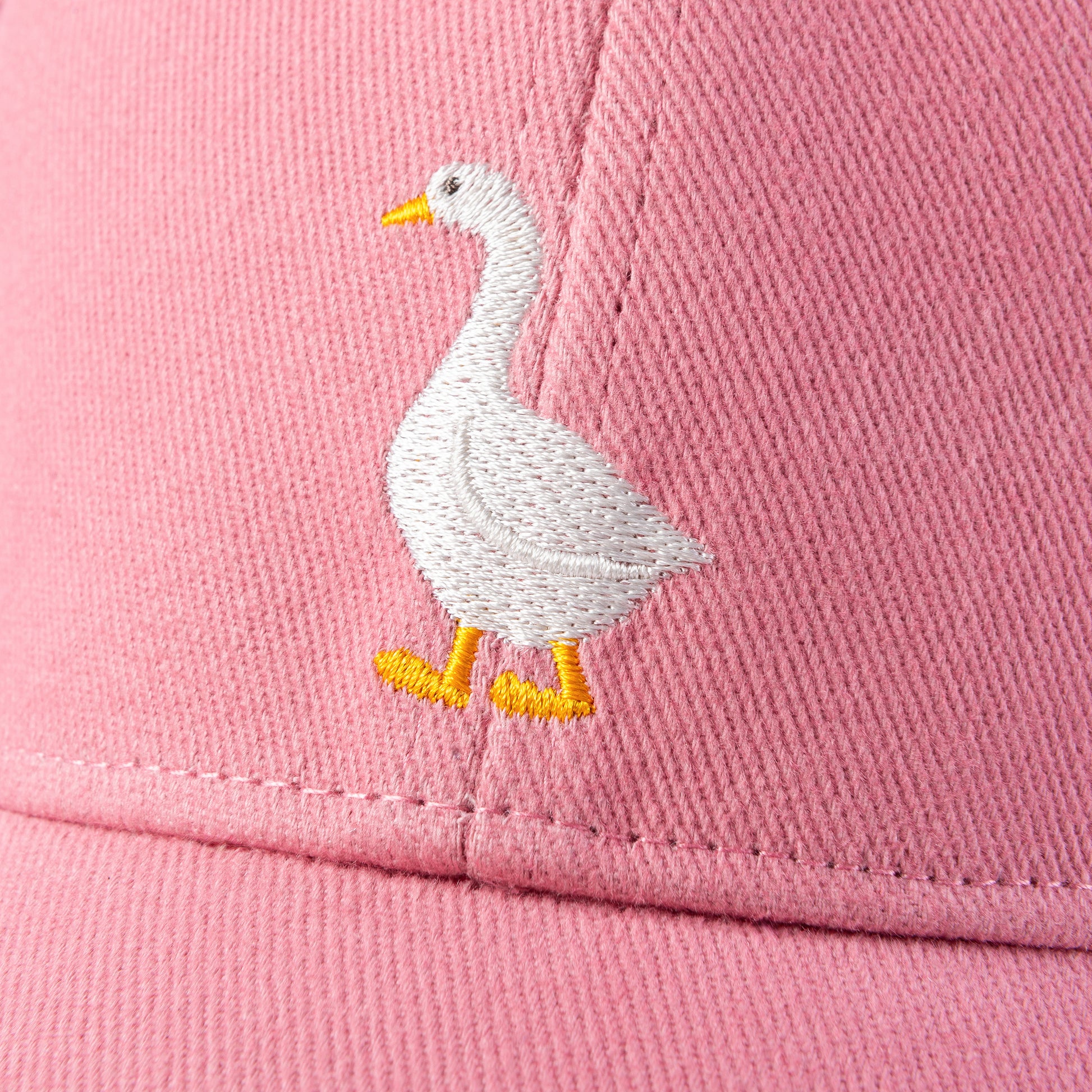 Kids Cotton Baseball Cap – Embroidered Goose Patch, Adjustable Fit Ages 3-12, Vintage Mauve