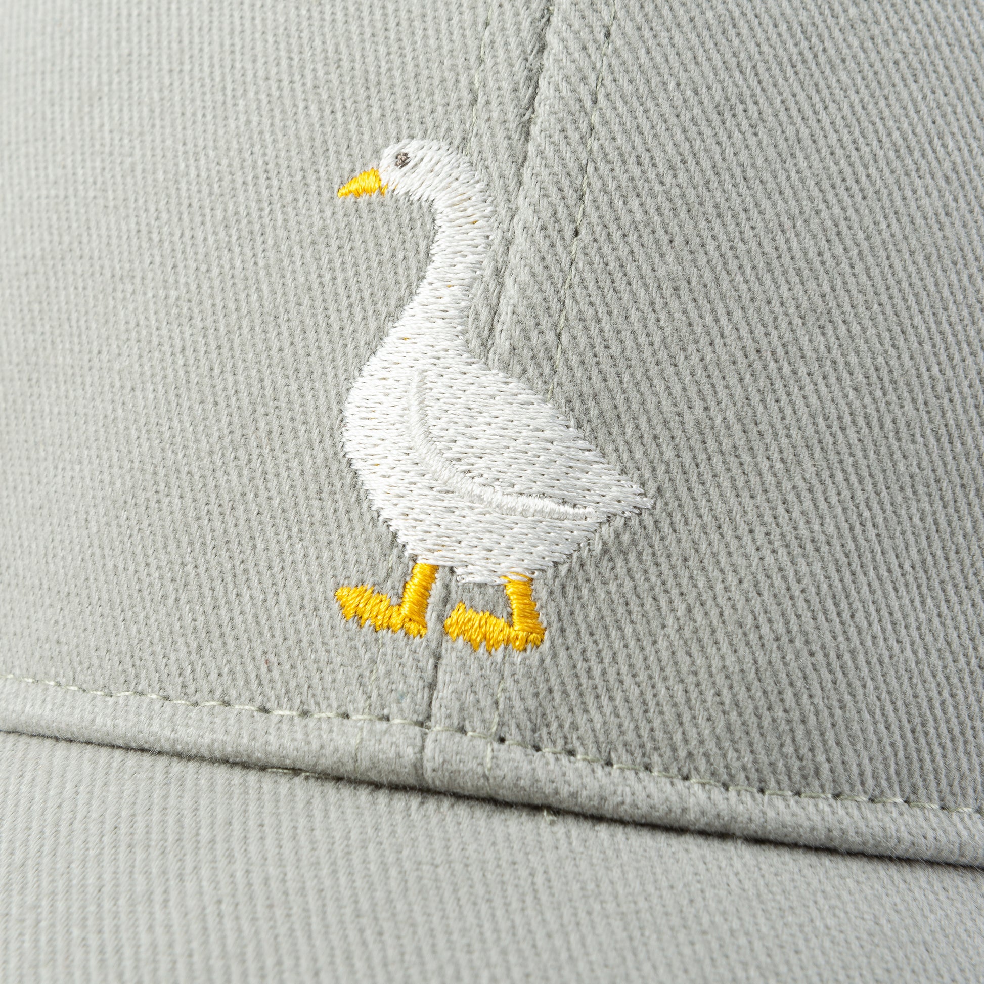 Kids Cotton Baseball Cap – Embroidered Goose Patch, Adjustable Fit Ages 3-12, Sage Green