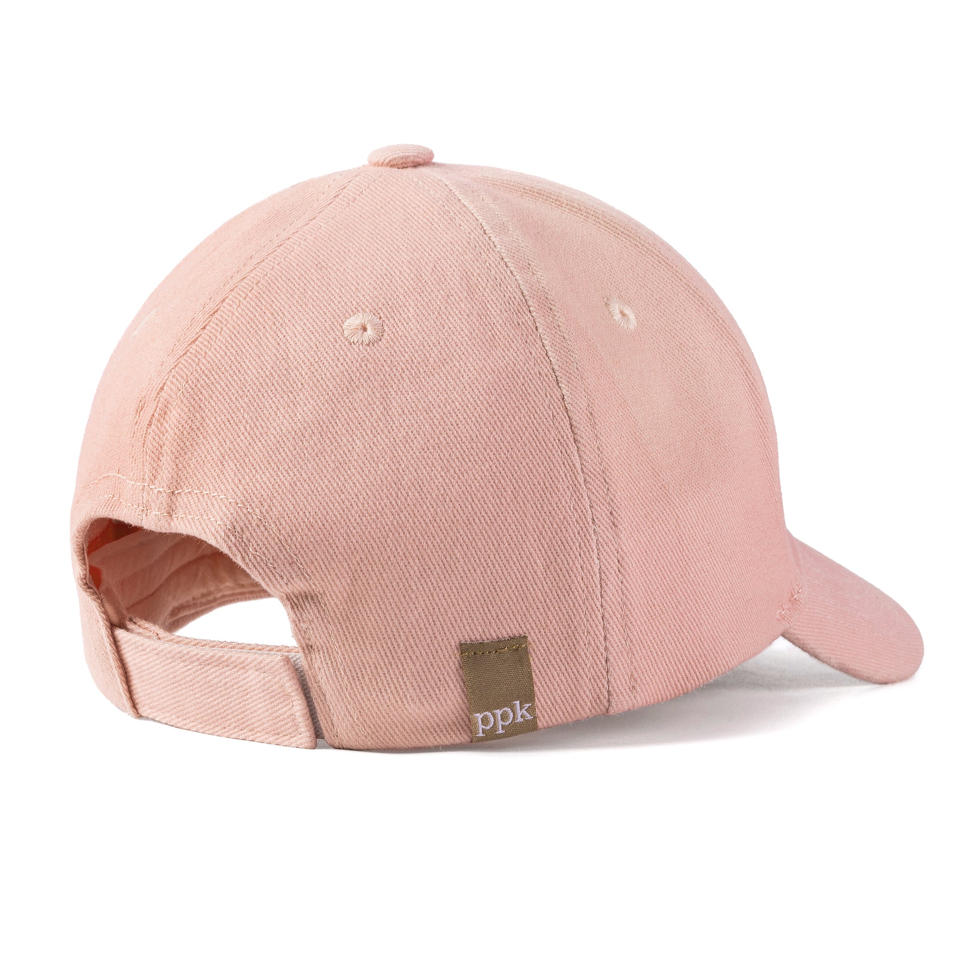 Pastel Pink Baseball Cap for Baby / Toddler 1-3, Girl Cotton Summer Hat