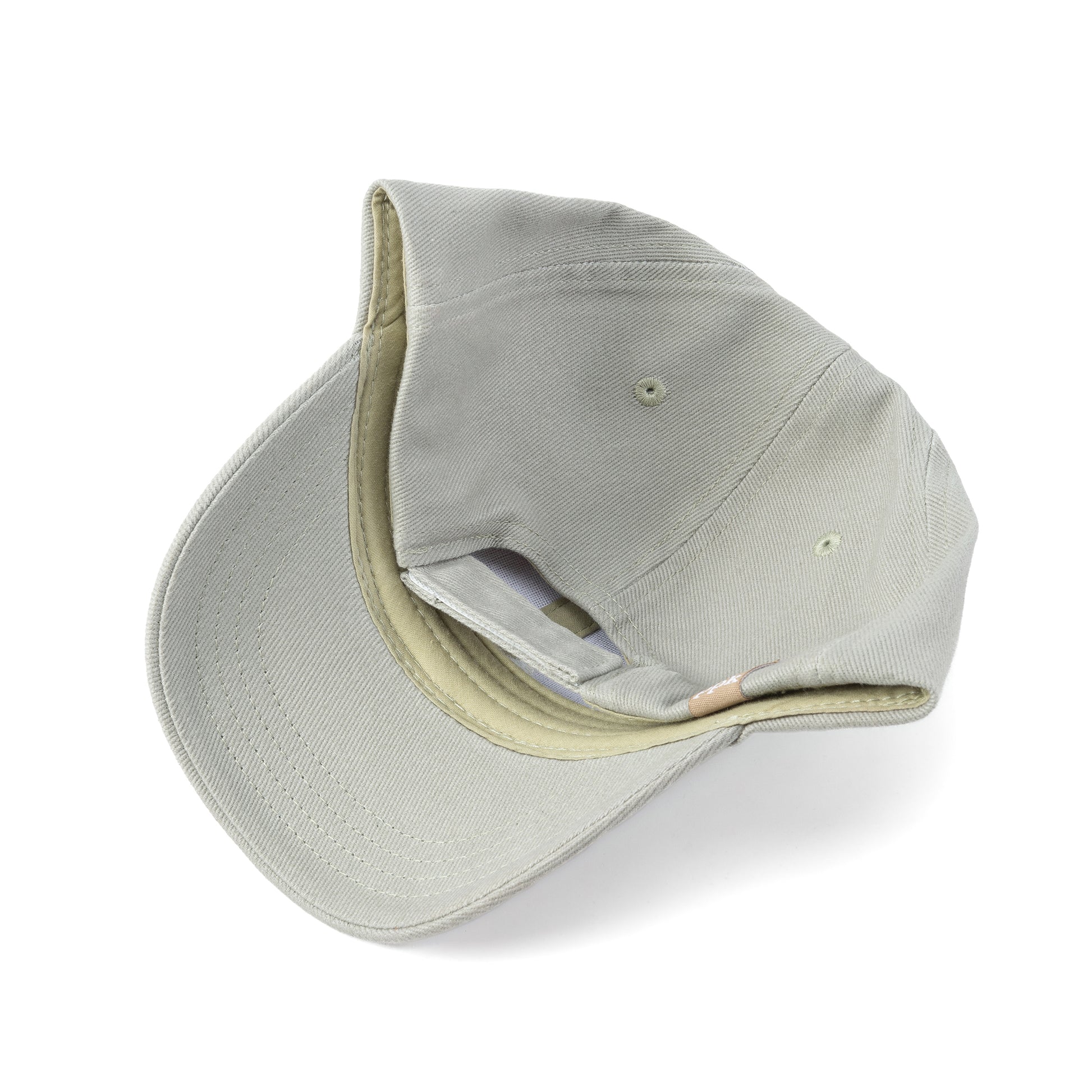 Kids Cotton Baseball Cap – Embroidered Goose Patch, Adjustable Fit Ages 3-12, Sage Green