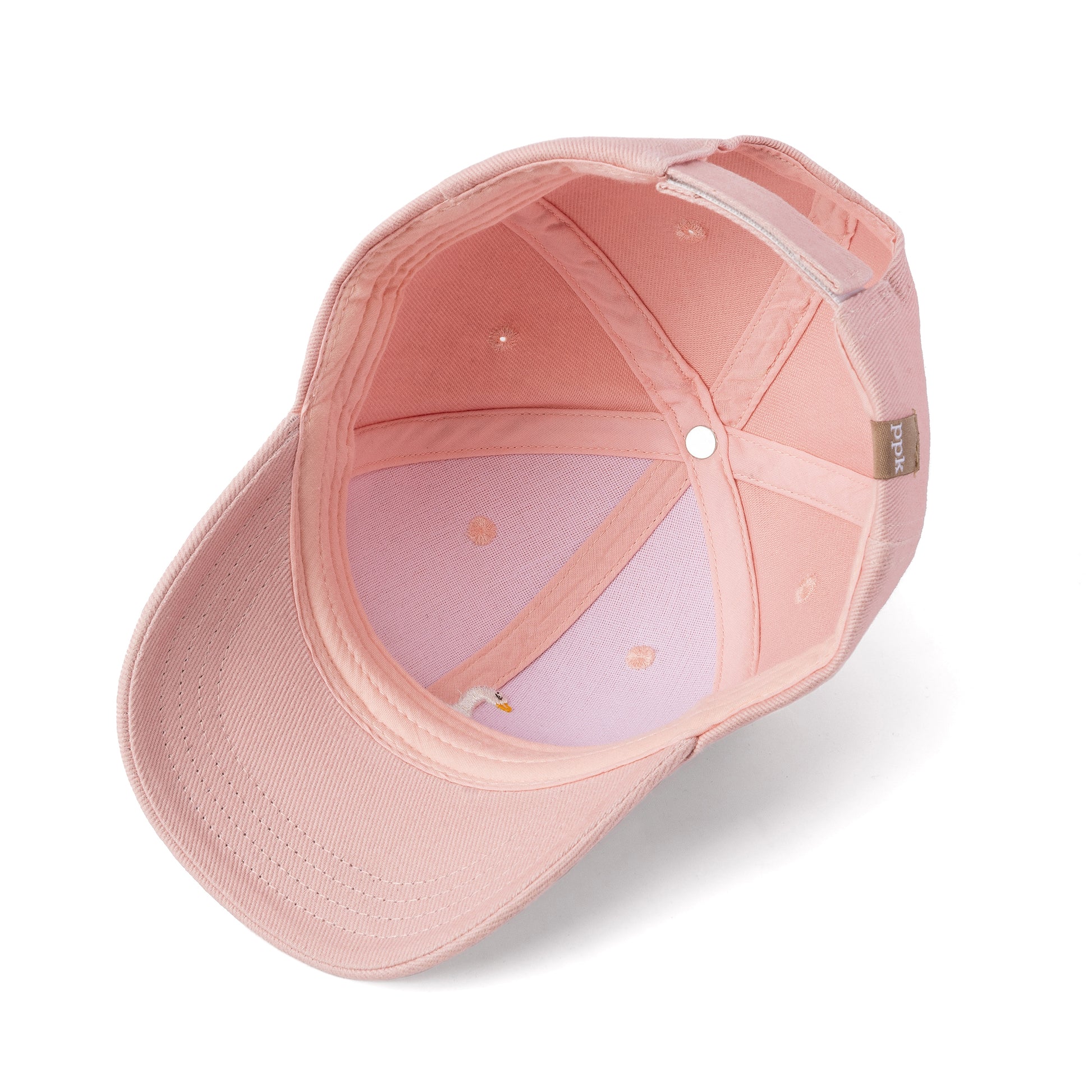 Pastel Pink Baseball Cap for Baby / Toddler 1-3, Girl Cotton Summer Hat