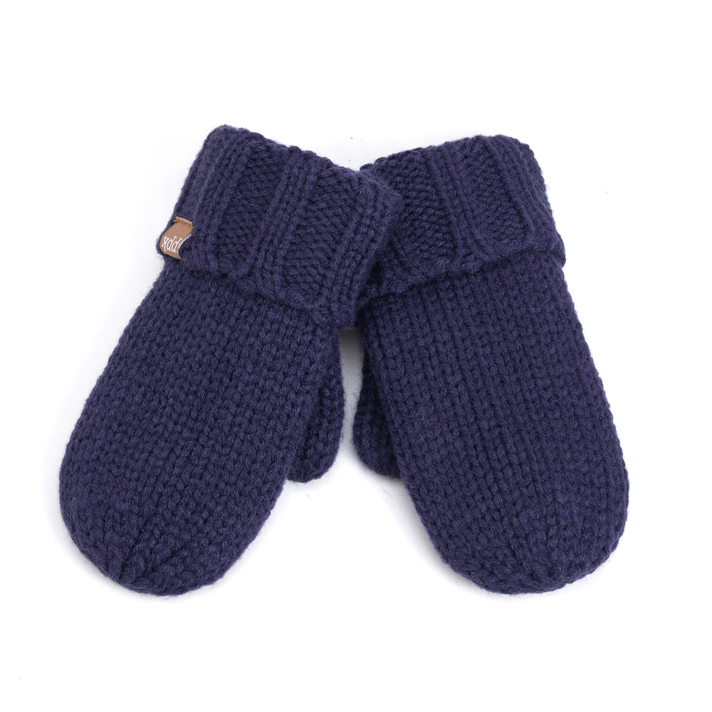 Boys Essential Knit Mittens with Fleece  - Cold Weather Basics - Boys 3-12 Y