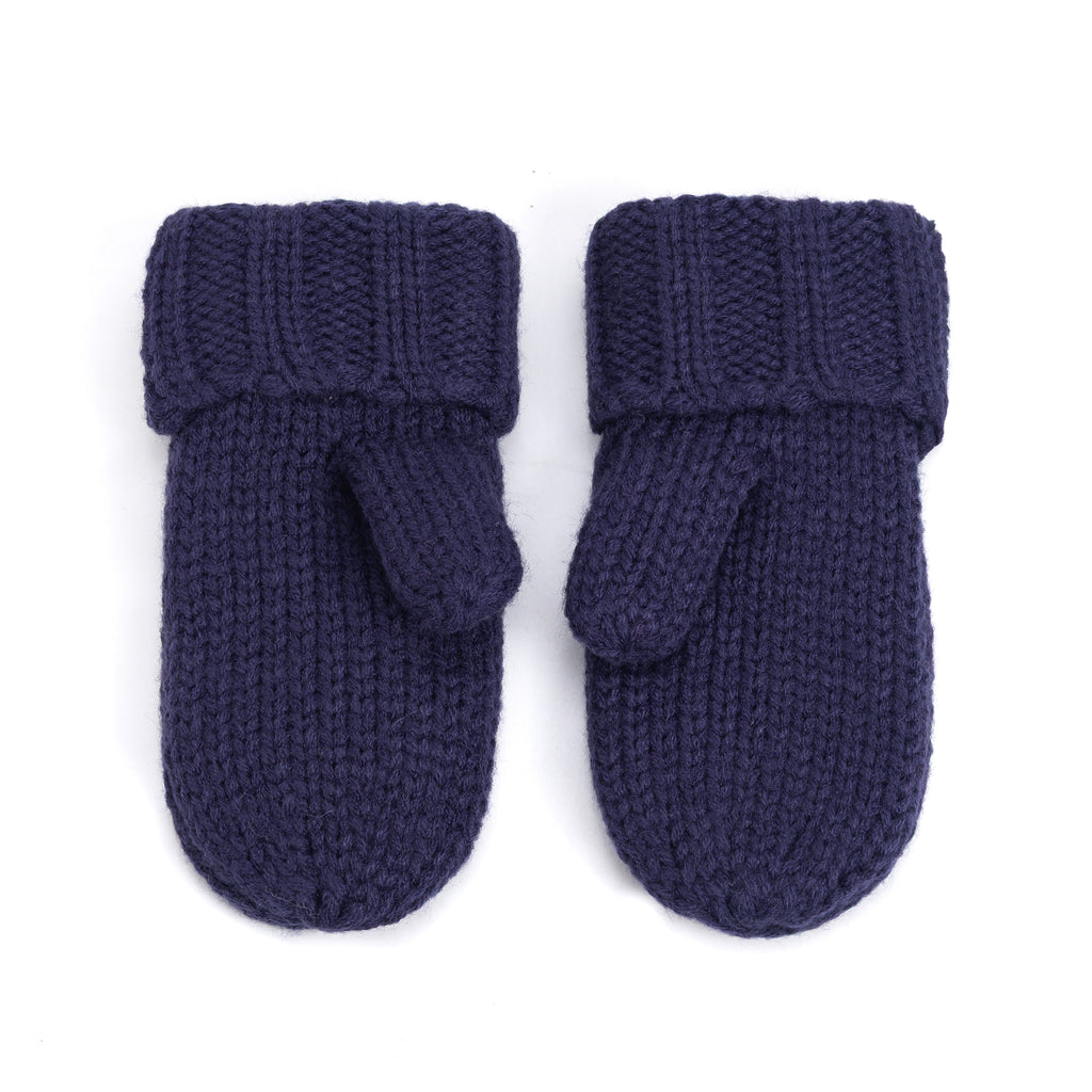 Boys Essential Knit Mittens with Fleece  - Cold Weather Basics - Boys 3-12 Y