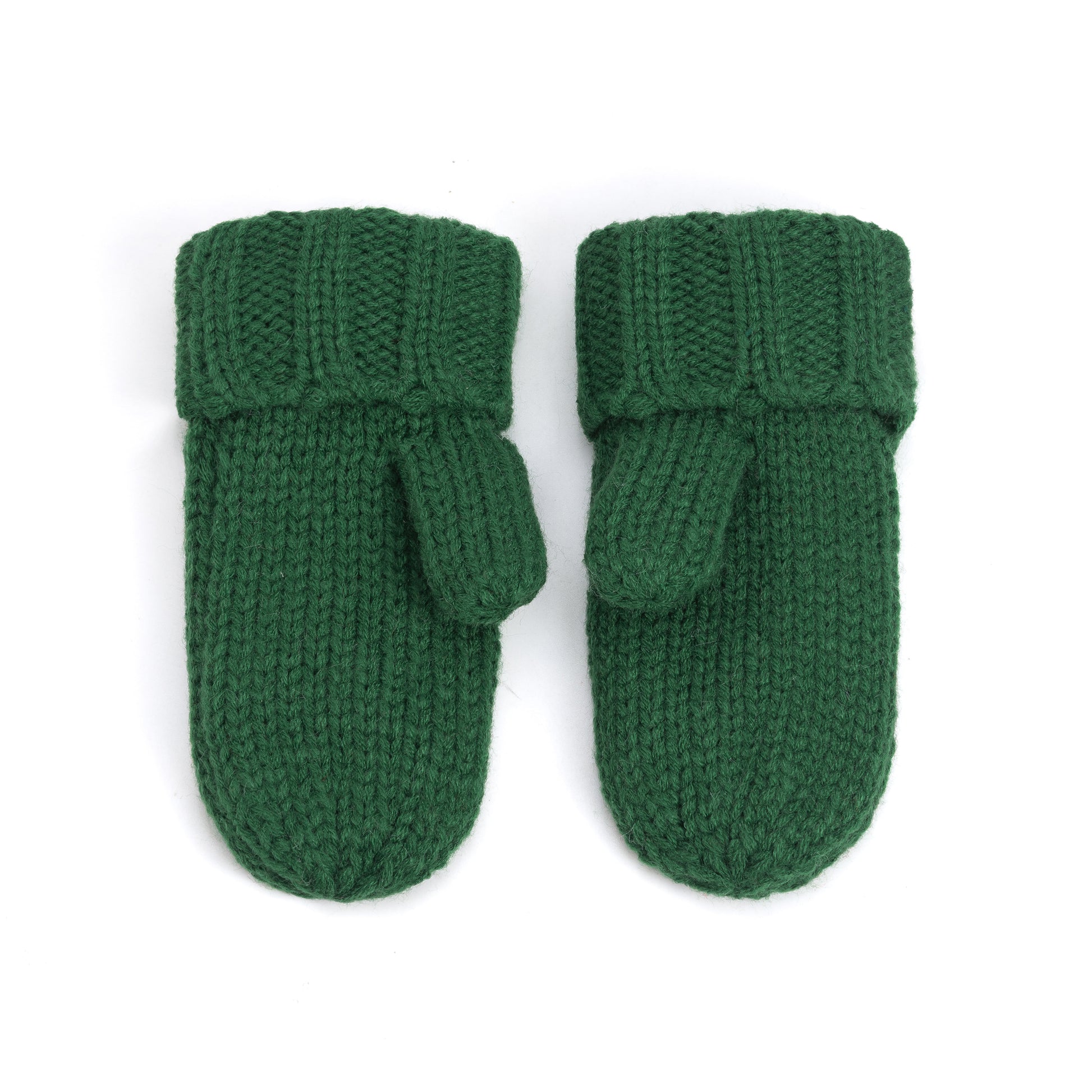 Essential Knit Mittens with Fleece for Kids 3-12 Y- Cold Weather Basic Accessory