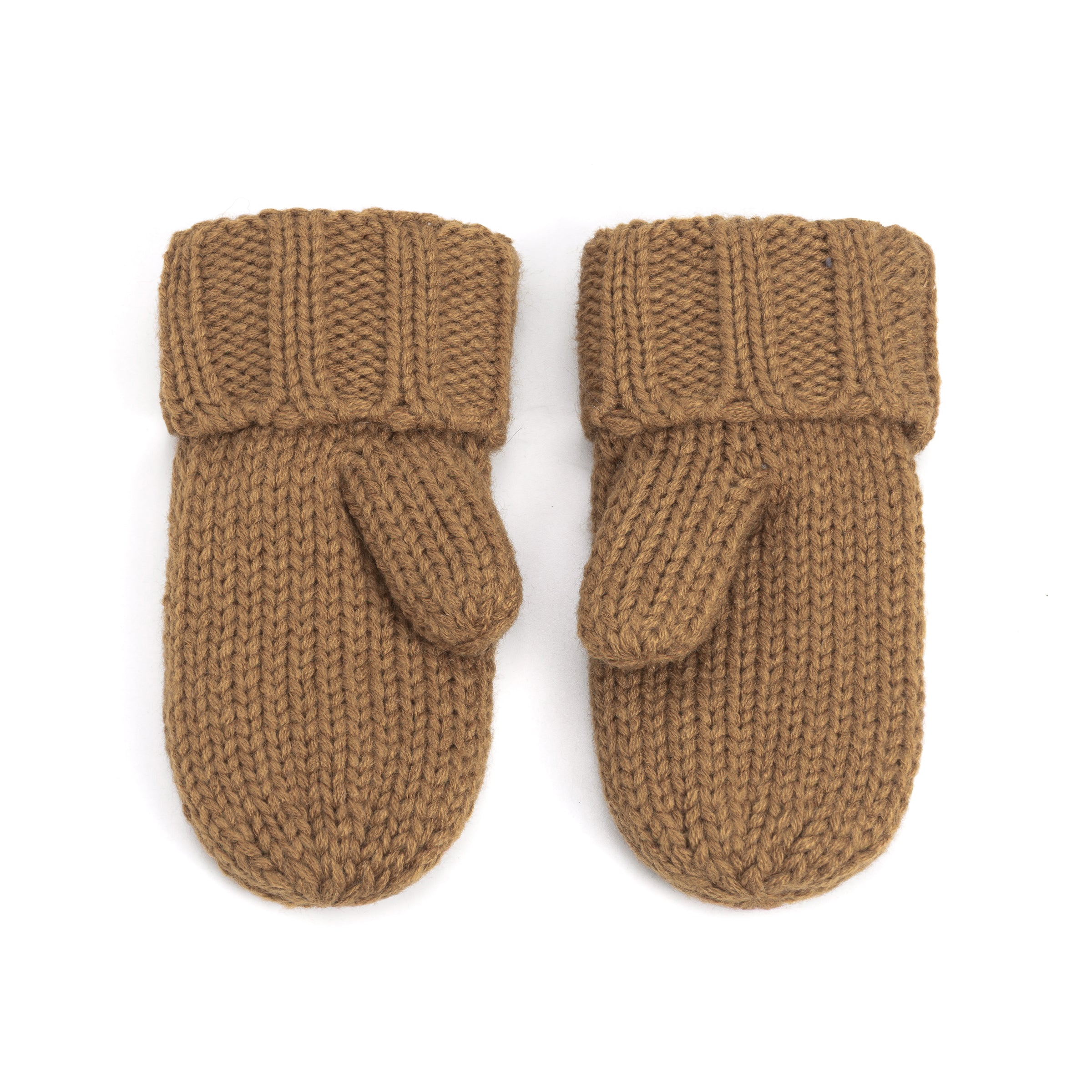 Essential Knit Mittens with Fleece for Kids 3-12 Y- Cold Weather Basic Accessory