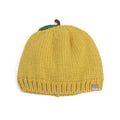 Apple‑Shaped Baby Toddler Knit Beanie – Soft Fleece‑Lined Fall Winter Hat, Green 6-24 Months
