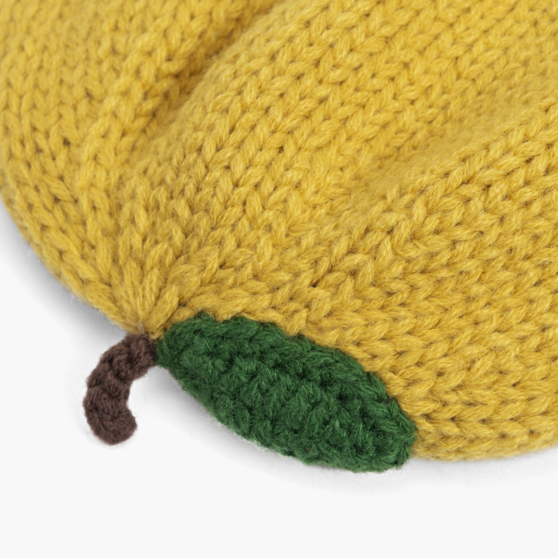 Apple‑Shaped Baby Toddler Knit Beanie – Soft Fleece‑Lined Fall Winter Hat, Green 6-24 Months