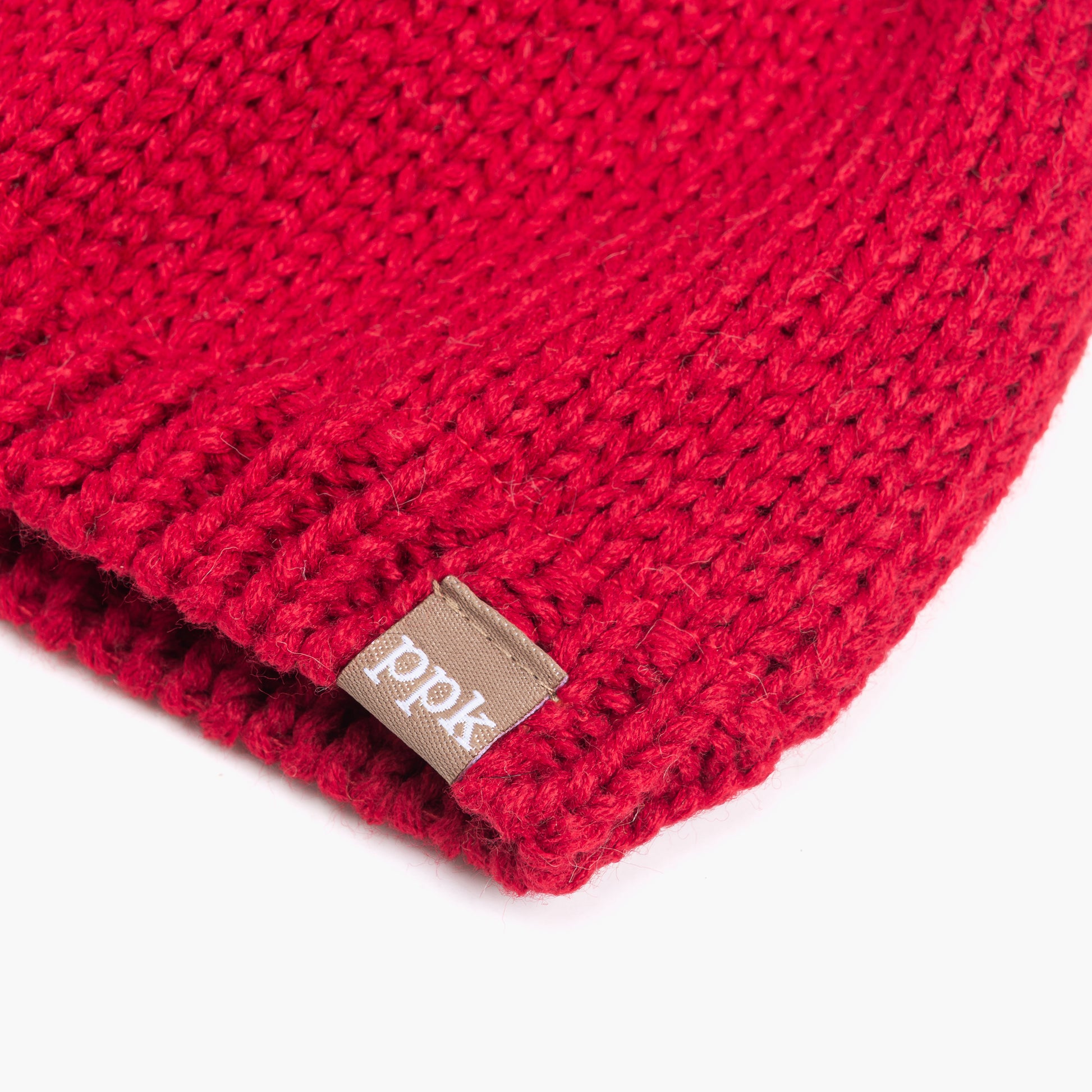 Apple‑Shaped Baby Toddler Knit Beanie – Soft Fleece‑Lined Fall Winter Hat, Red 6-24 Months