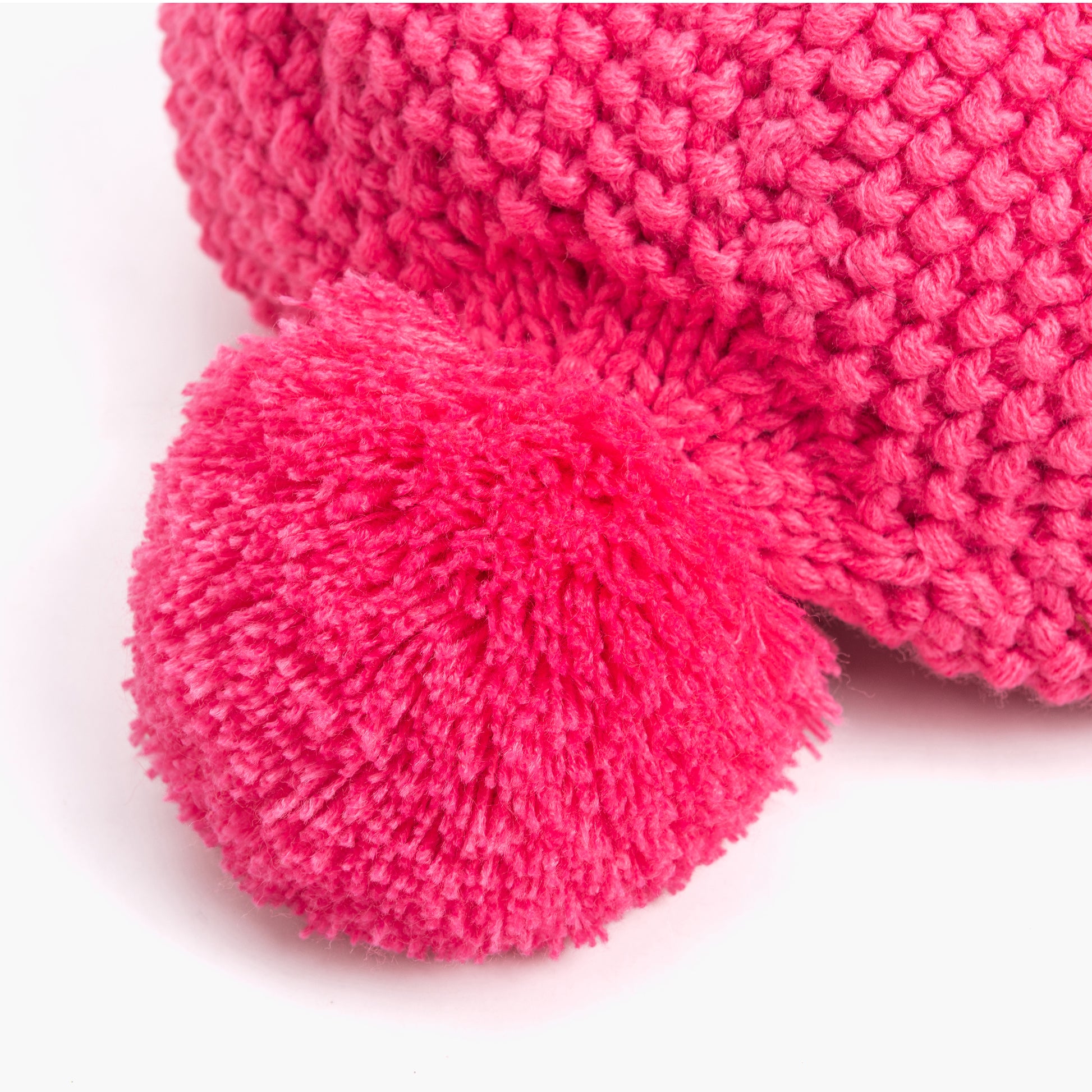 Girls Pink Beret Beanie Hat with Bow, Fleece Lined Soft Warm Fall Winter Hat