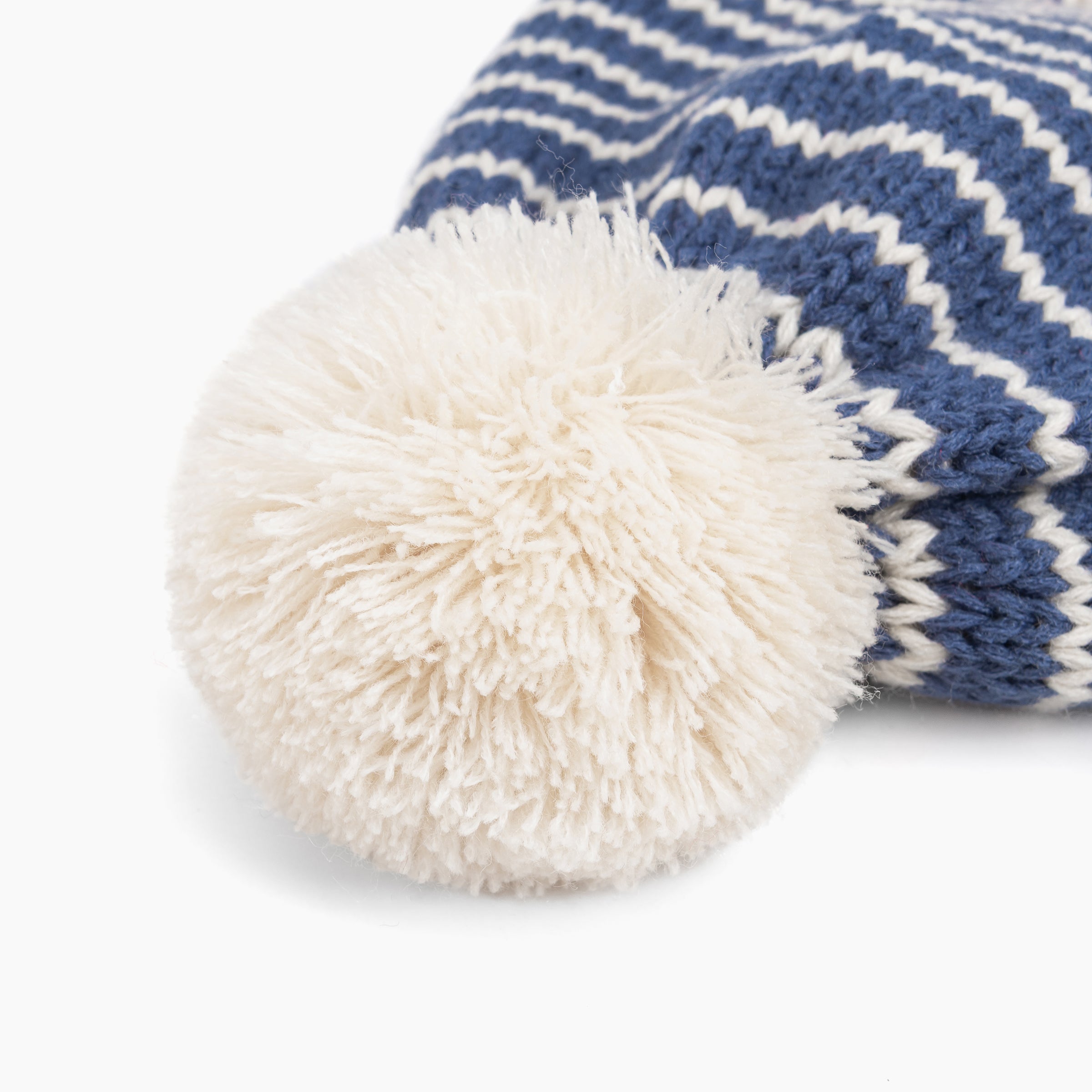 Warm Earflap Stripe Beanie Hat with Strap for Toddlers/Little Kids 1-6 Years
