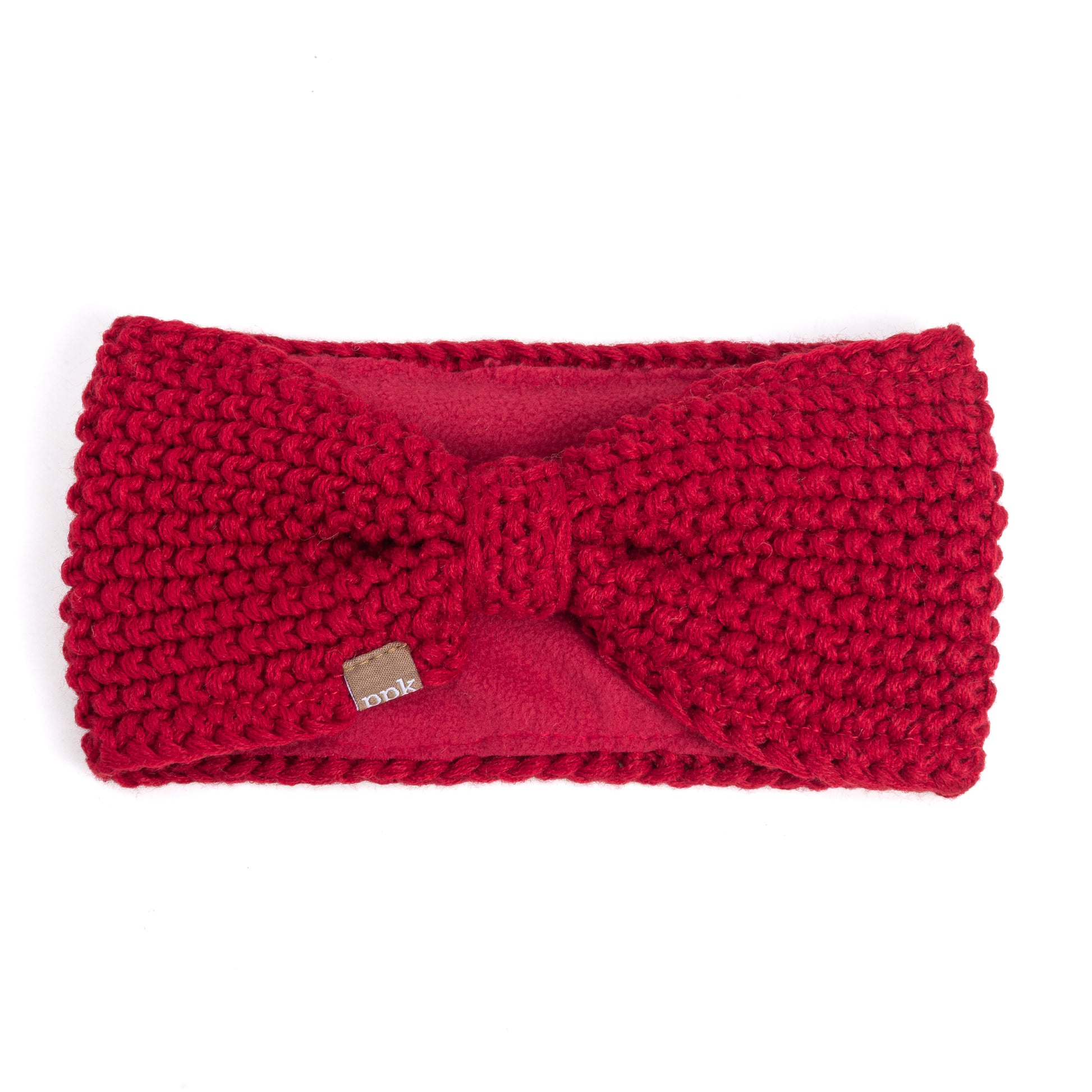 Girls Fleece‑Lined Ear Warmer Headband – Soft Winter Kids Headwrap 3–8
