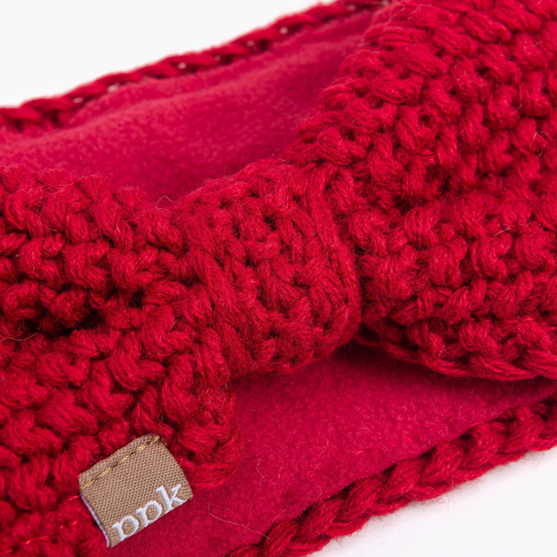 Girls Fleece‑Lined Ear Warmer Headband – Soft Winter Kids Headwrap 3–8