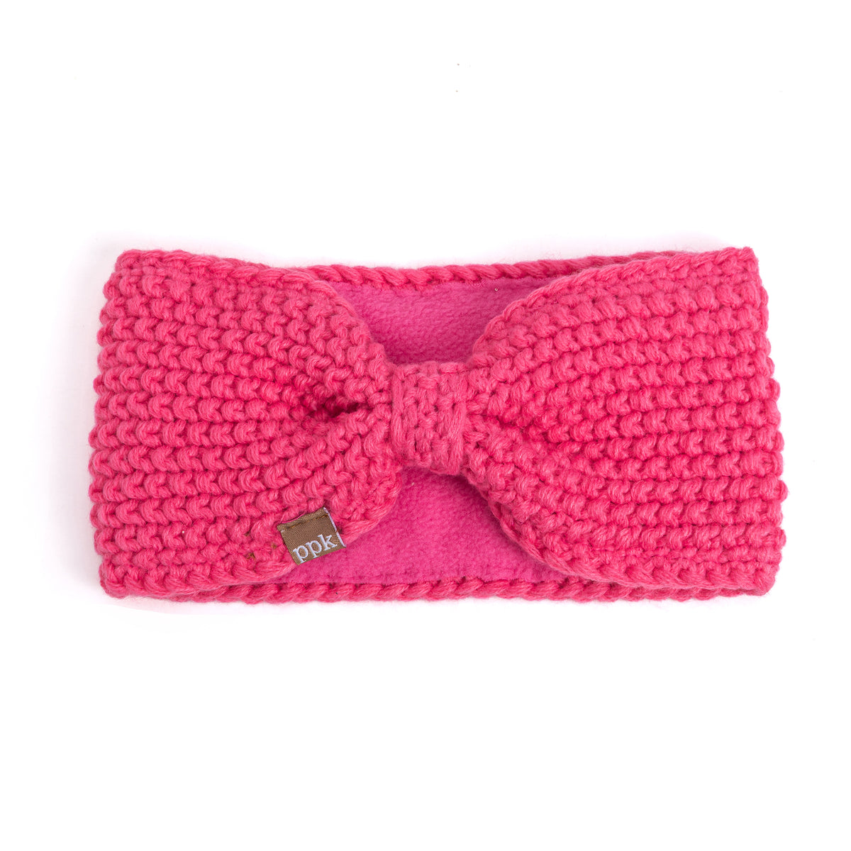 Girls Fleece‑Lined Ear Warmer Headband – Soft Winter Kids Headwrap 3–8