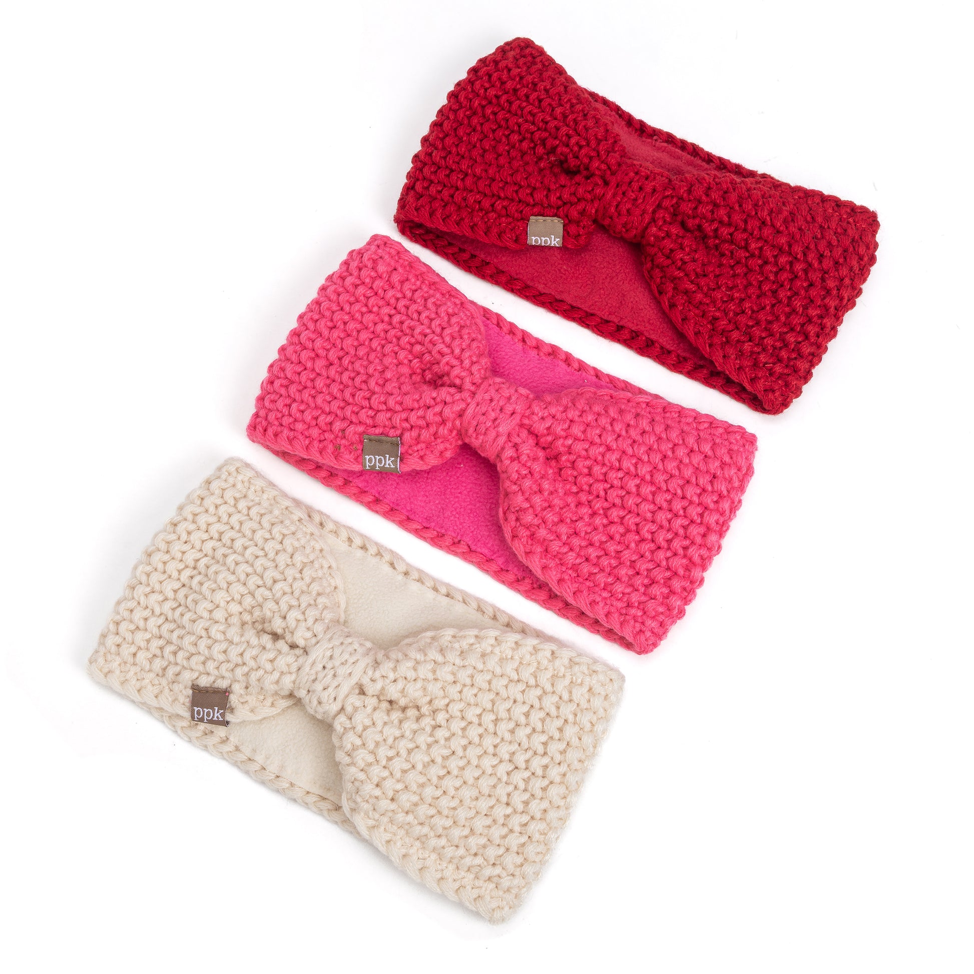 Girls Fleece‑Lined Ear Warmer Headband – Soft Winter Kids Headwrap 3–8