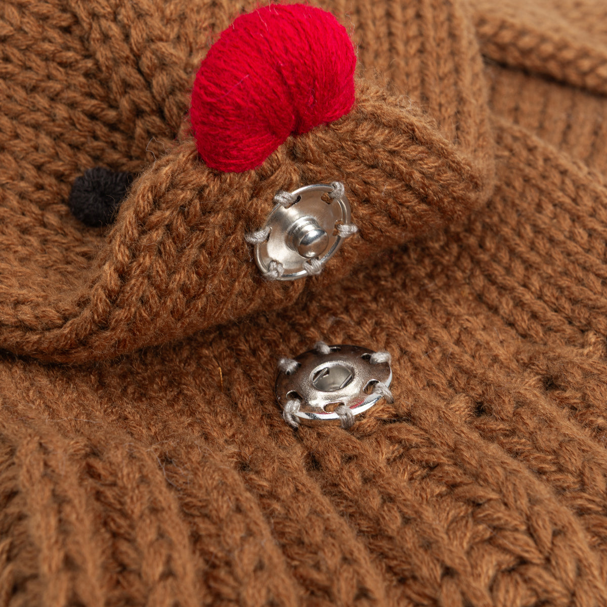 Reindeer Knit Scarf – Cozy Animal Neck Warmer with Snap Closure, Soft Winter Scarf for Kids Ages 3–12, Holiday Gift