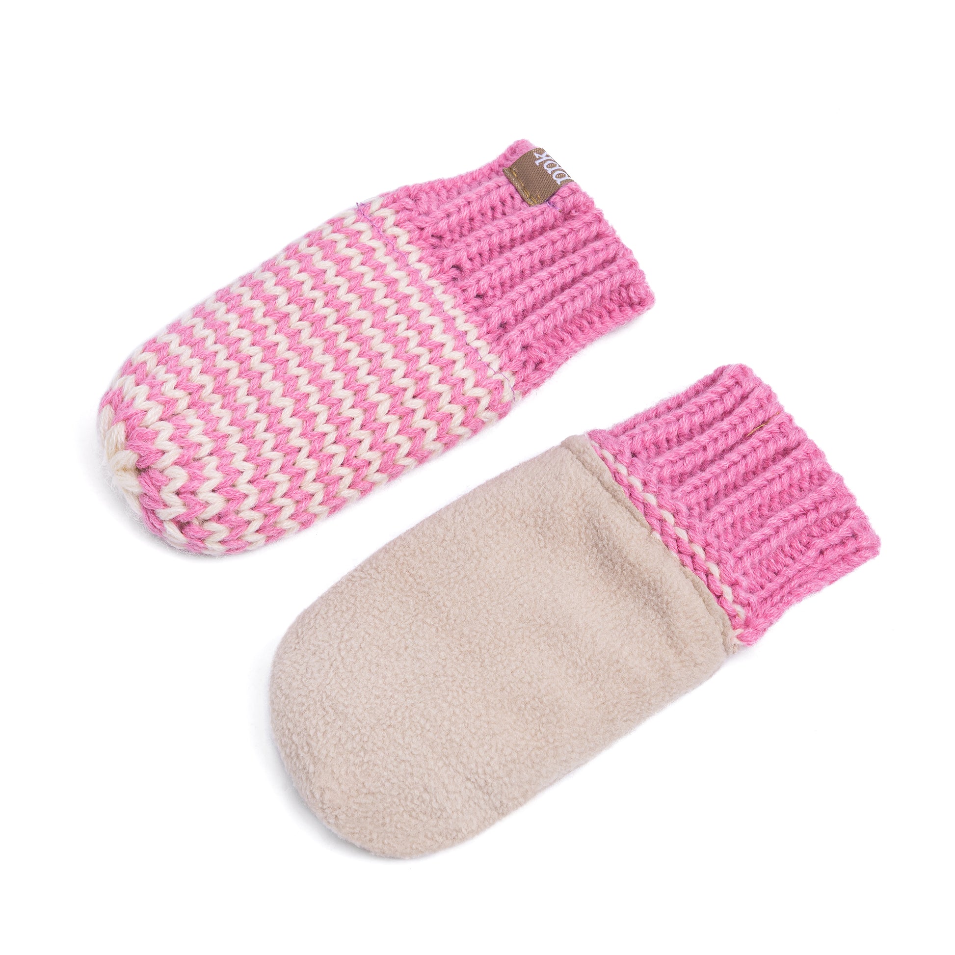 No‑Thumb Baby Winter Mittens, Fleece‑Lined Gloves for Infants & Toddlers 6–24 Months
