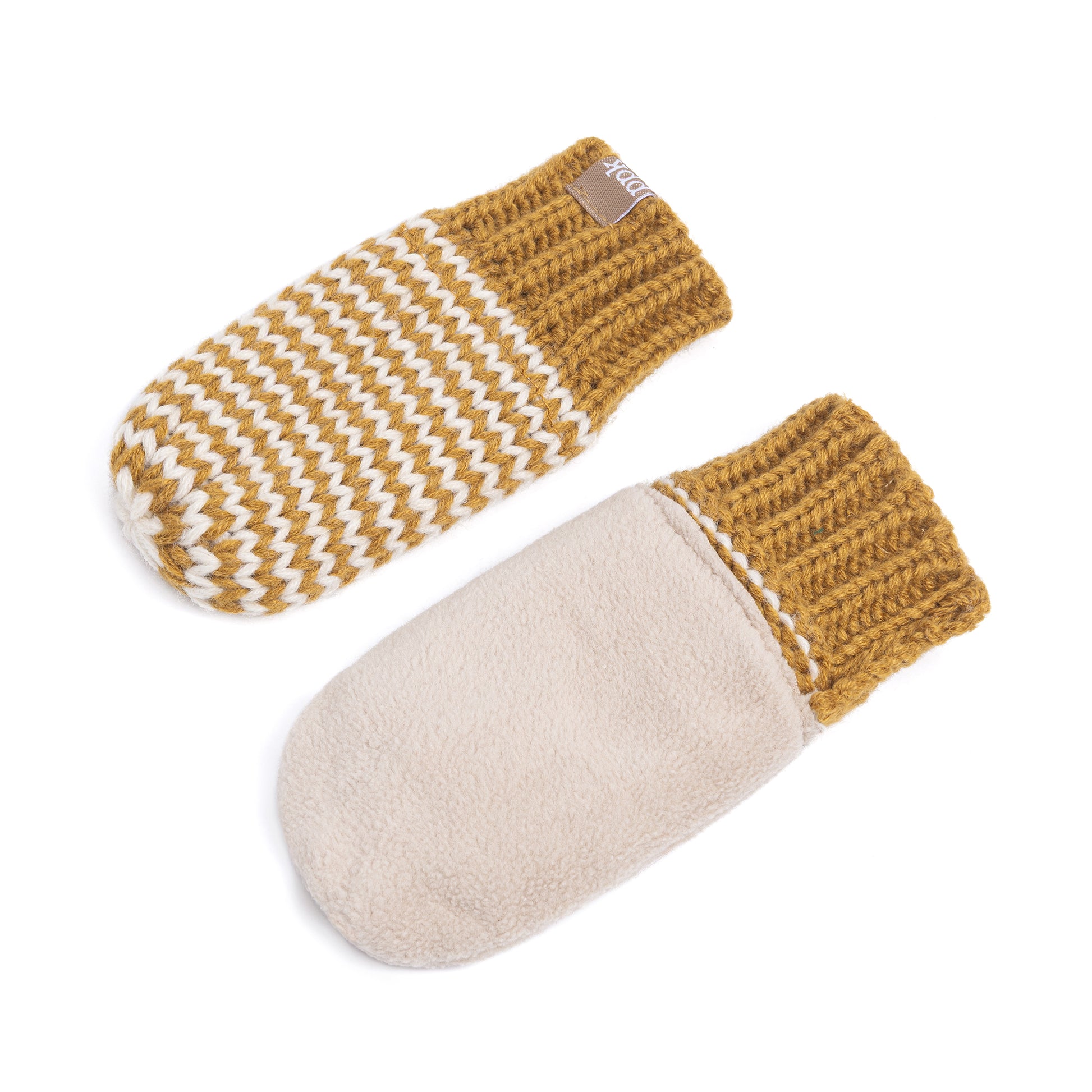 No‑Thumb Baby Winter Mittens, Fleece‑Lined Gloves for Infants & Toddlers 6–24 Months