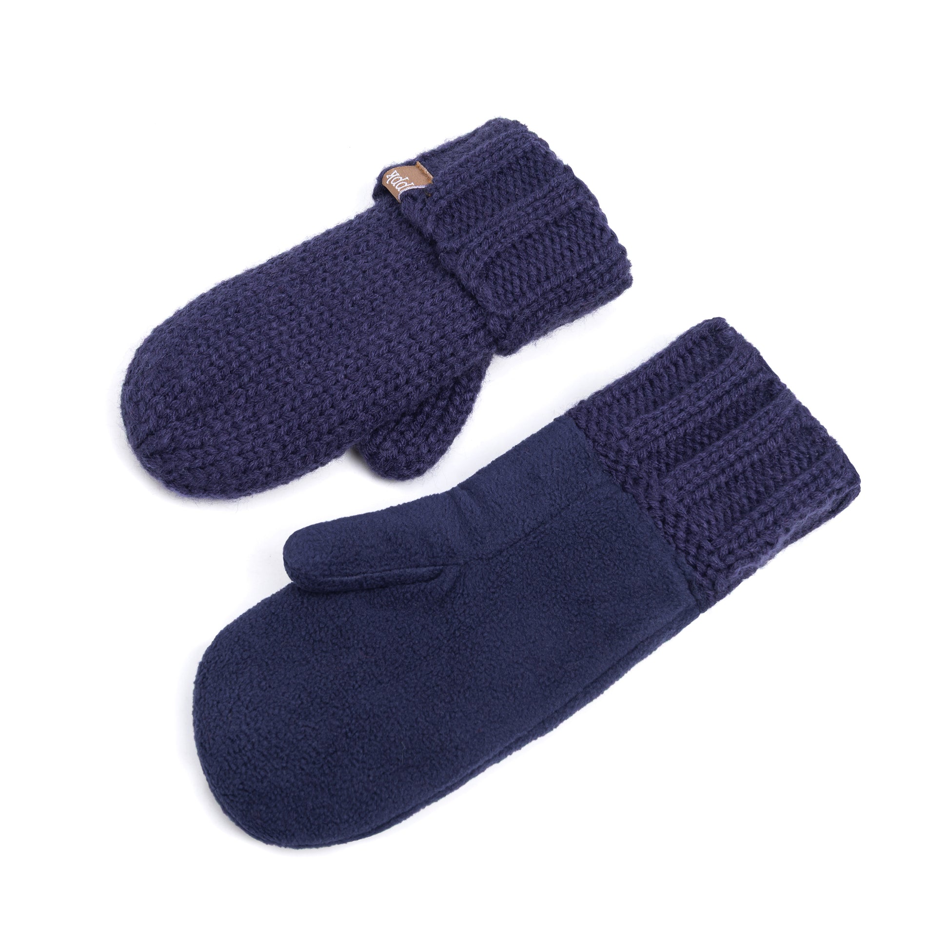 Boys Essential Knit Mittens with Fleece  - Cold Weather Basics - Boys 3-12 Y