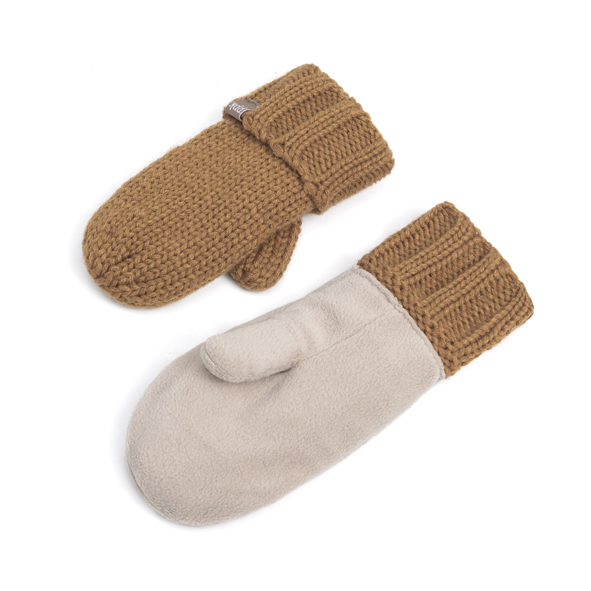 Boys Essential Knit Mittens with Fleece  - Cold Weather Basics - Boys 3-12 Y