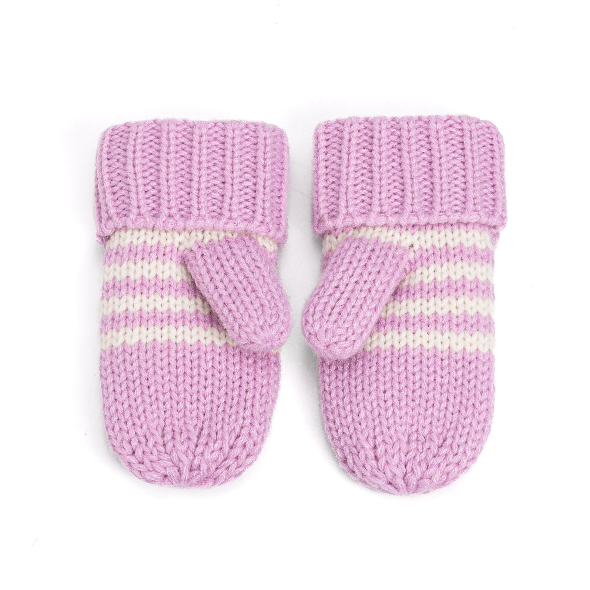 Girls 2-PC Knit Hat Set with Mittens – Unique Fleece‑Lined Beanie and Gloves for Kids 2–6 Years