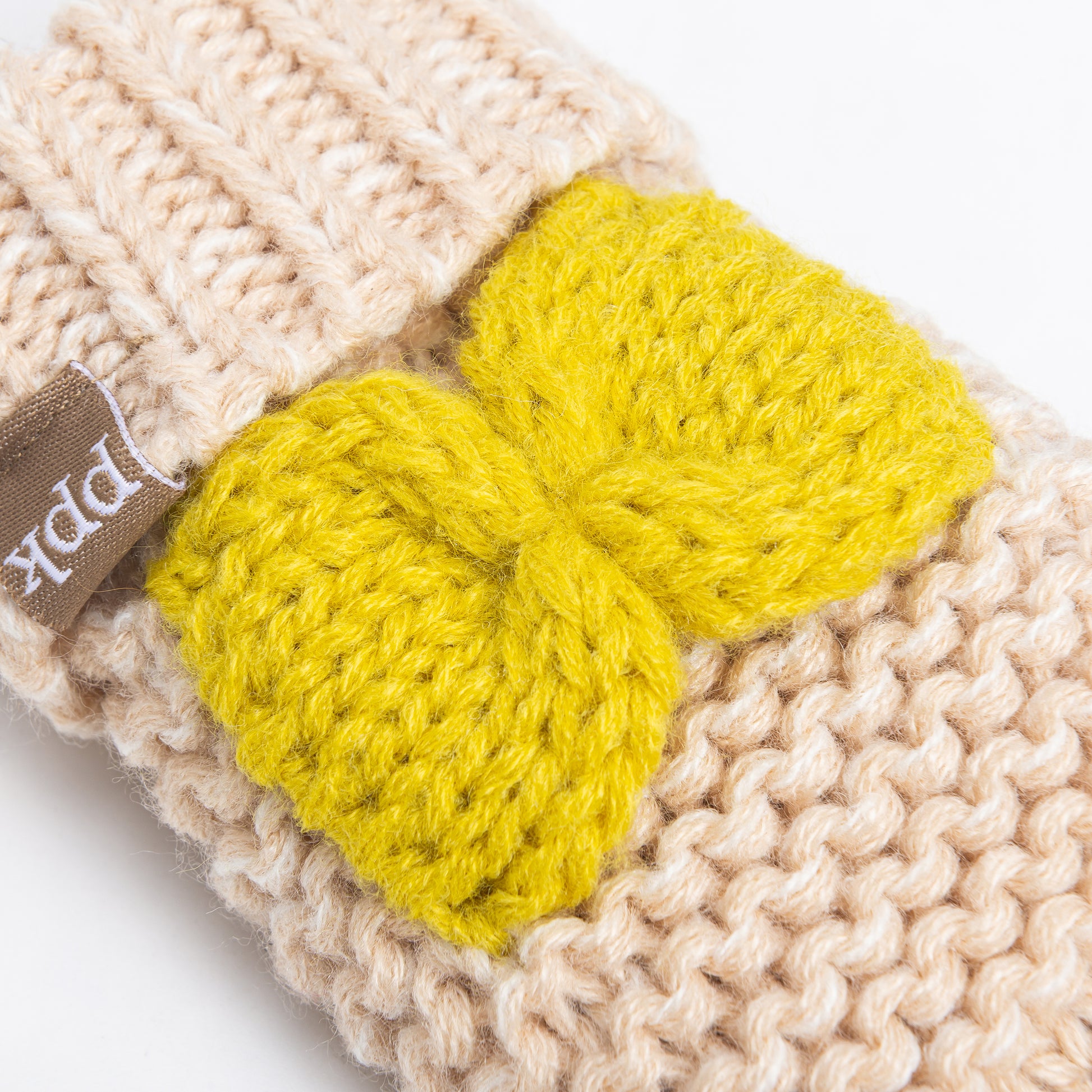 Little Girls /Toddler Knitted Mittens with Bows (Warm Fleece Lined) 1-6 Years