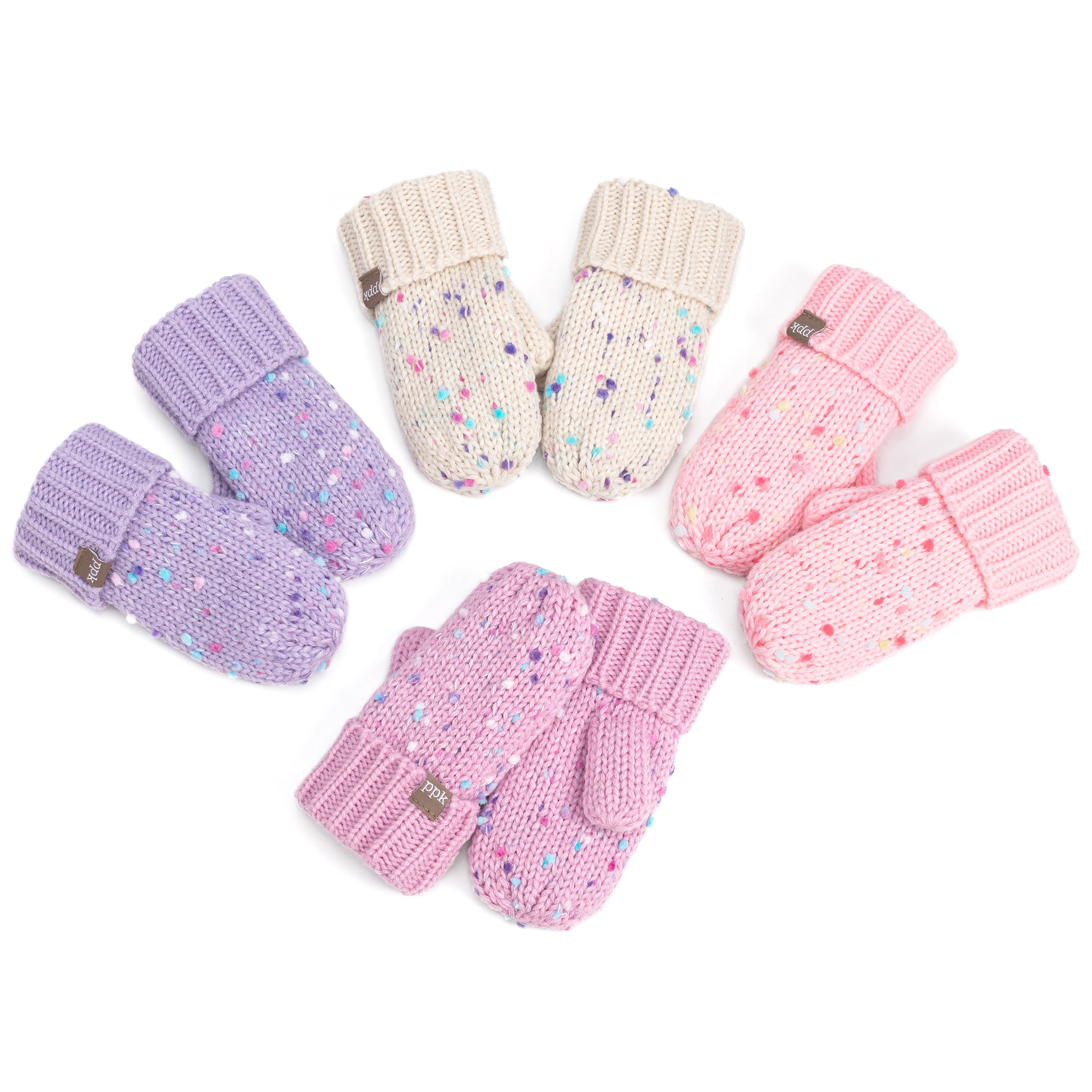 Girls Fun Specked Winter Mittens for Kids 1-12 Years, Premium Quality, Fleece-lined Cold Weather Essential (Copy)