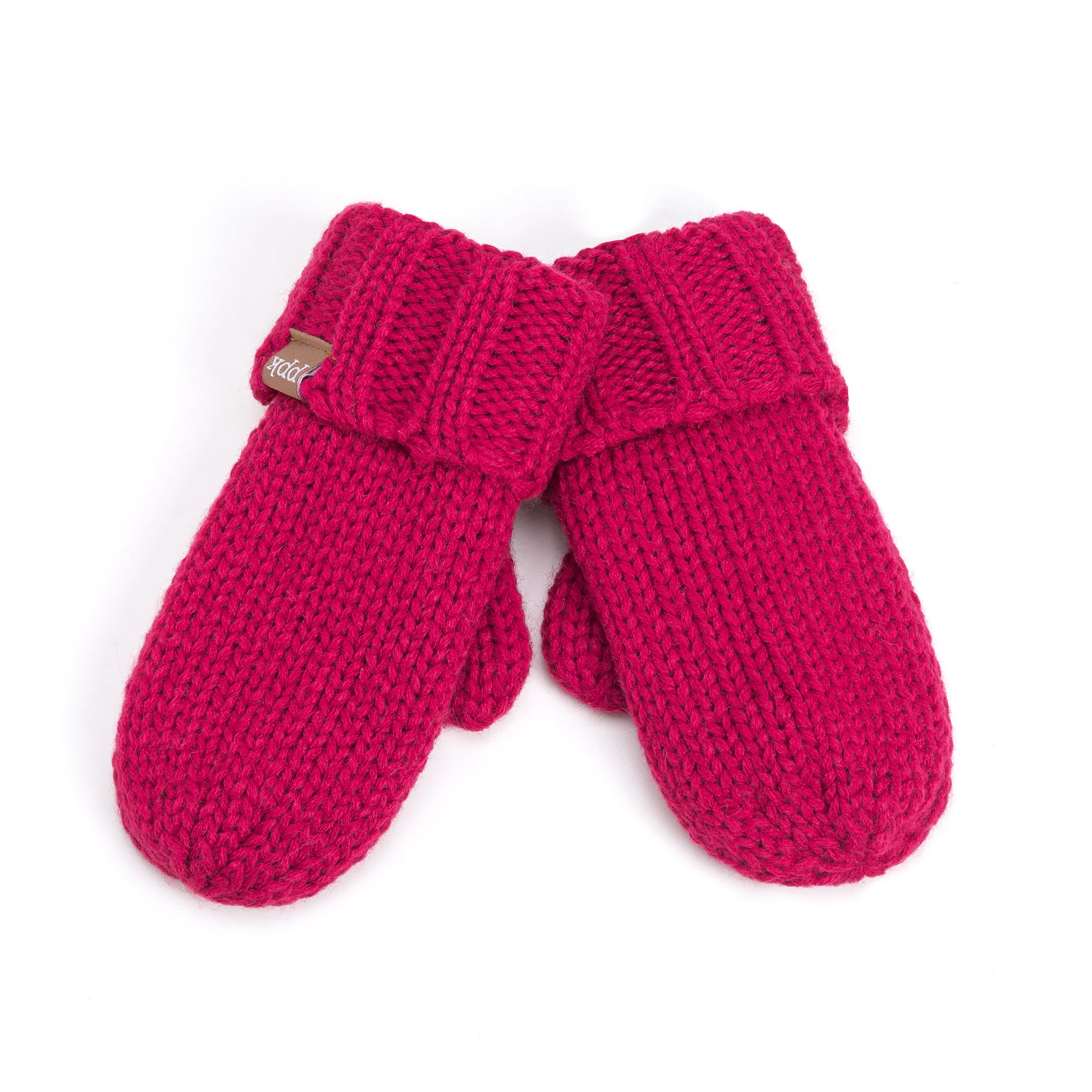 Essential Knit Mittens with Fleece for Kids 3-12 Y- Cold Weather Basic Accessory