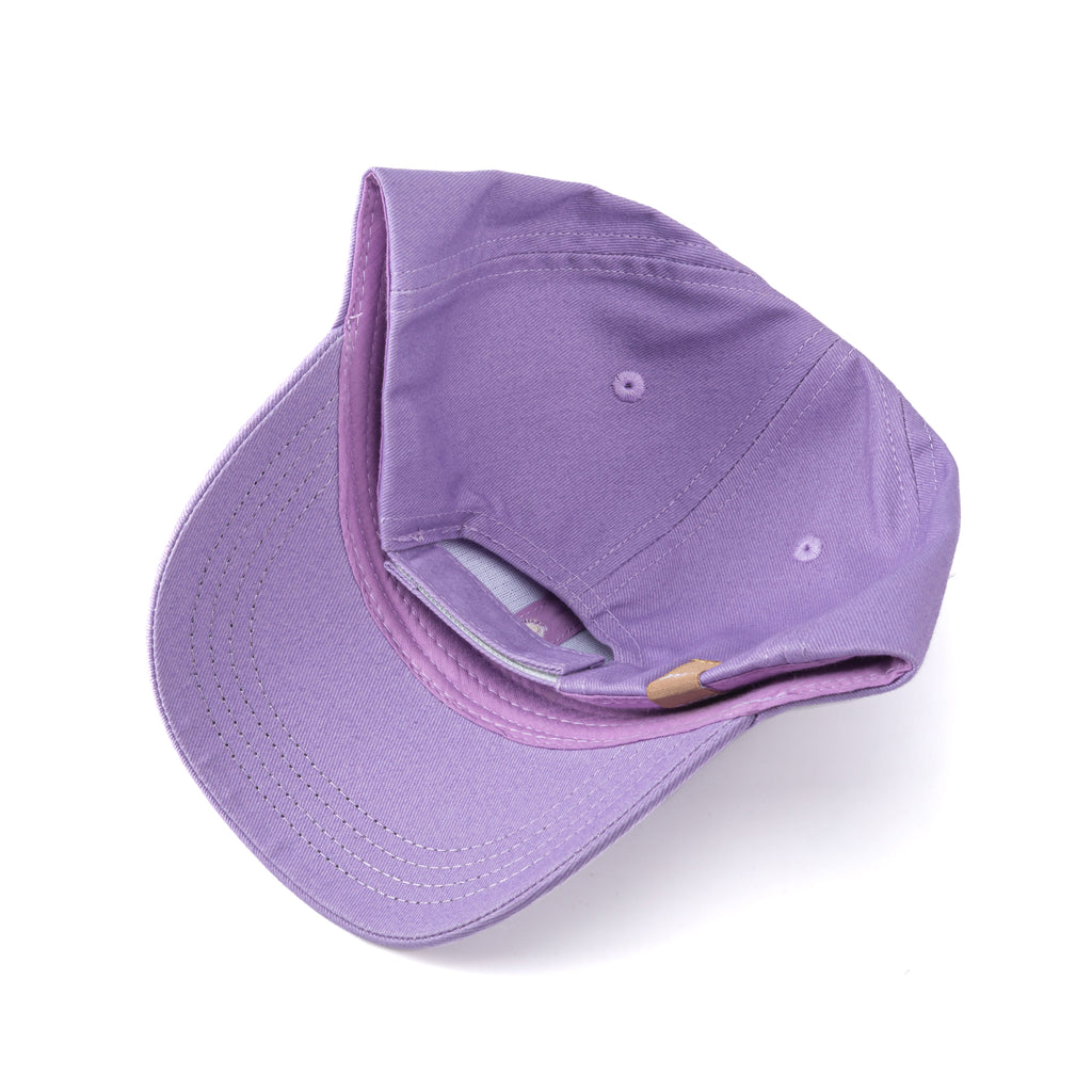Girls' Purple Baseball Hat- Cotton Fox Patch Cap (3-6/7Years)